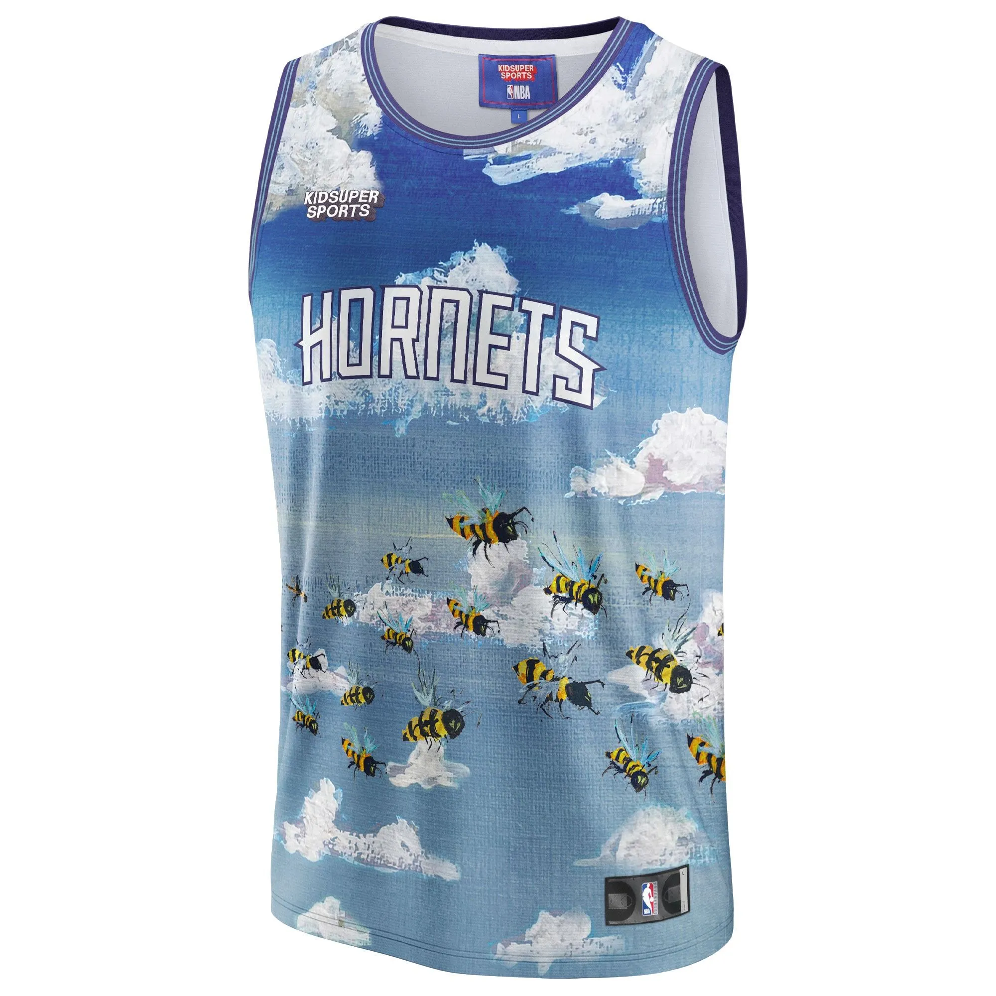 Charlotte Hornets NBA & KidSuper Studios By Fanatics Unisex Hometown Jersey - Blue