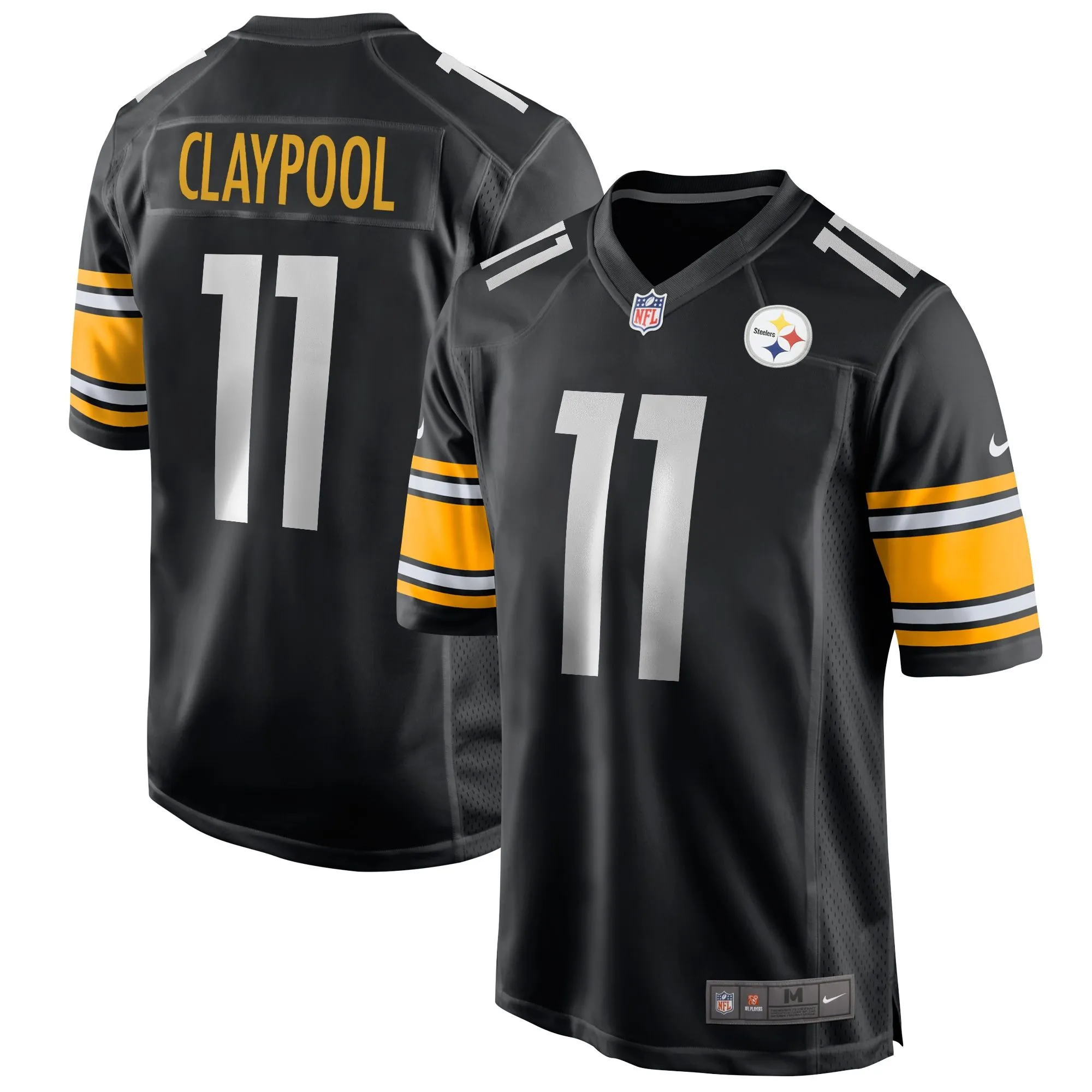 Chase Claypool Pittsburgh Steelers  Game Jersey - Black