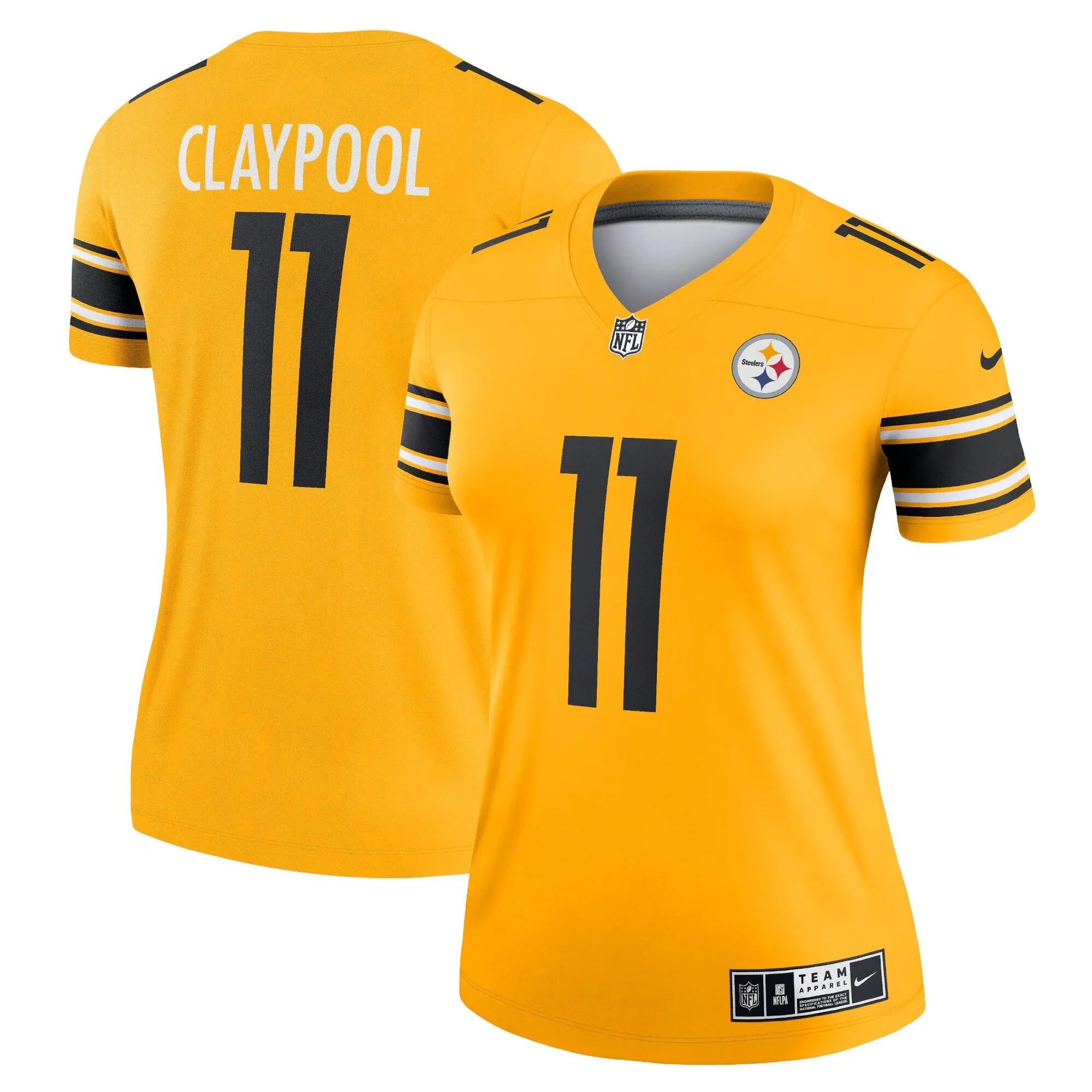 Chase Claypool Pittsburgh Steelers  Women's Inverted Legend Game Jersey - Gold