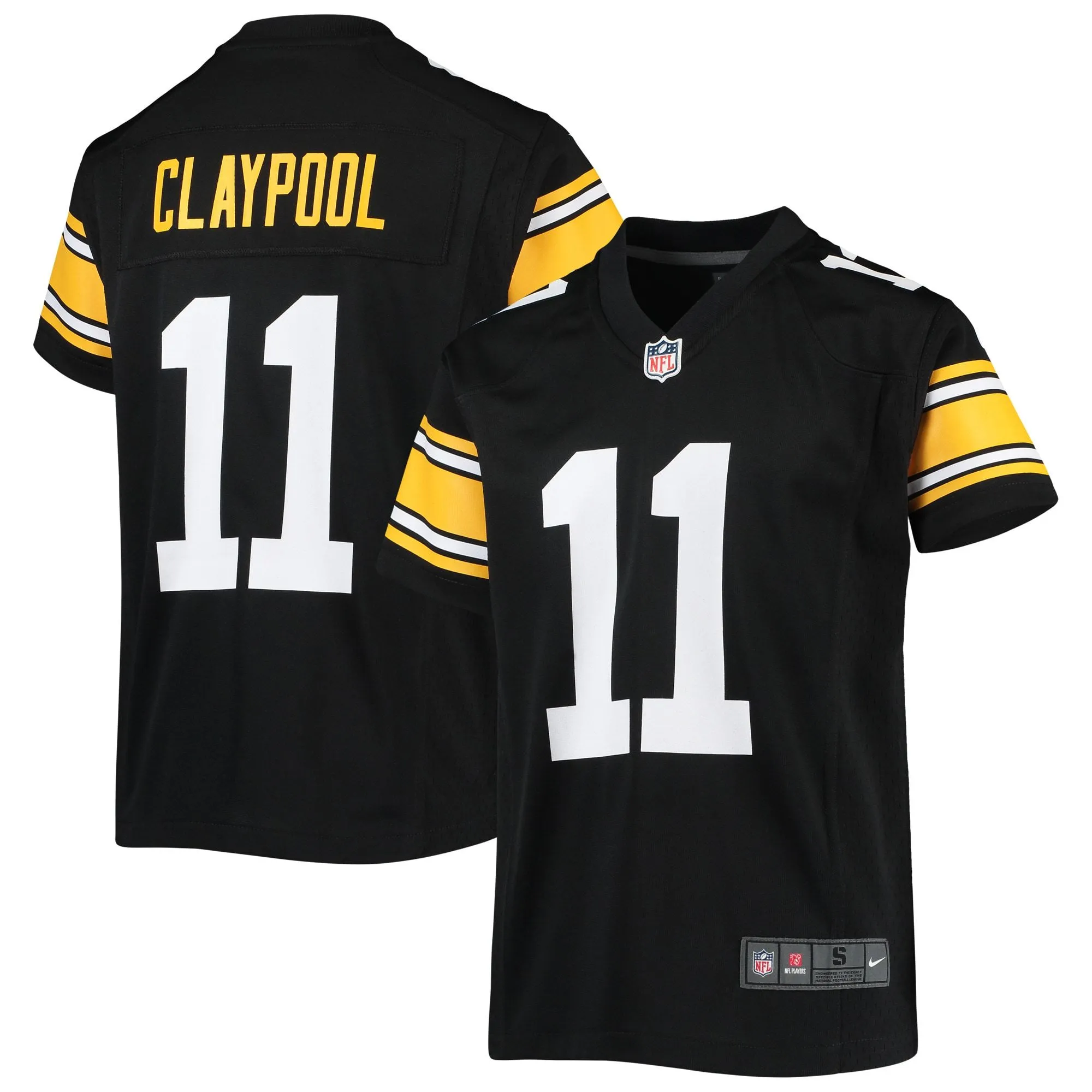 Chase Claypool Pittsburgh Steelers  Youth Alternate Game Jersey - Black