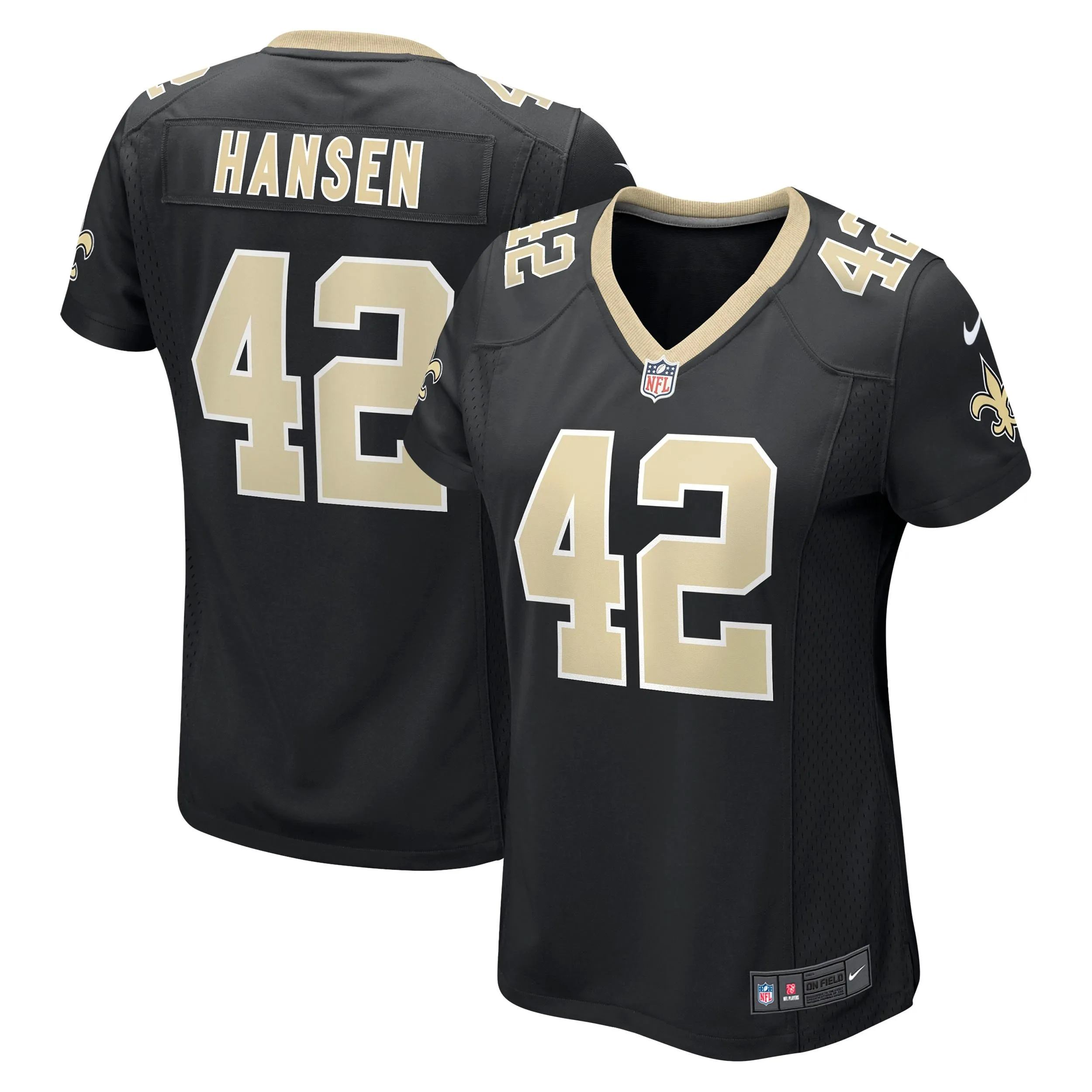 Chase Hansen New Orleans Saints  Women's Game Jersey - Black