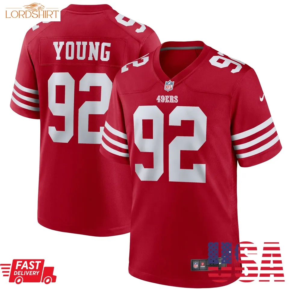 Chase Young San Francisco 49Ers  Game Jersey   Scarlet