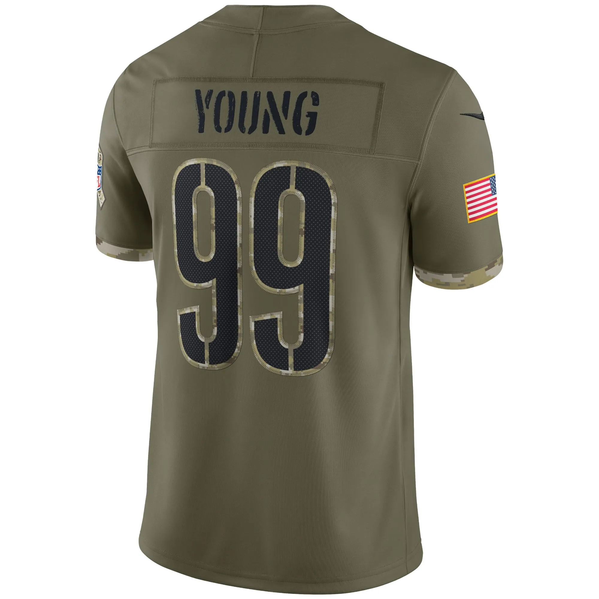 Chase Young Washington Commanders  2022 Salute To Service Limited Jersey - Olive