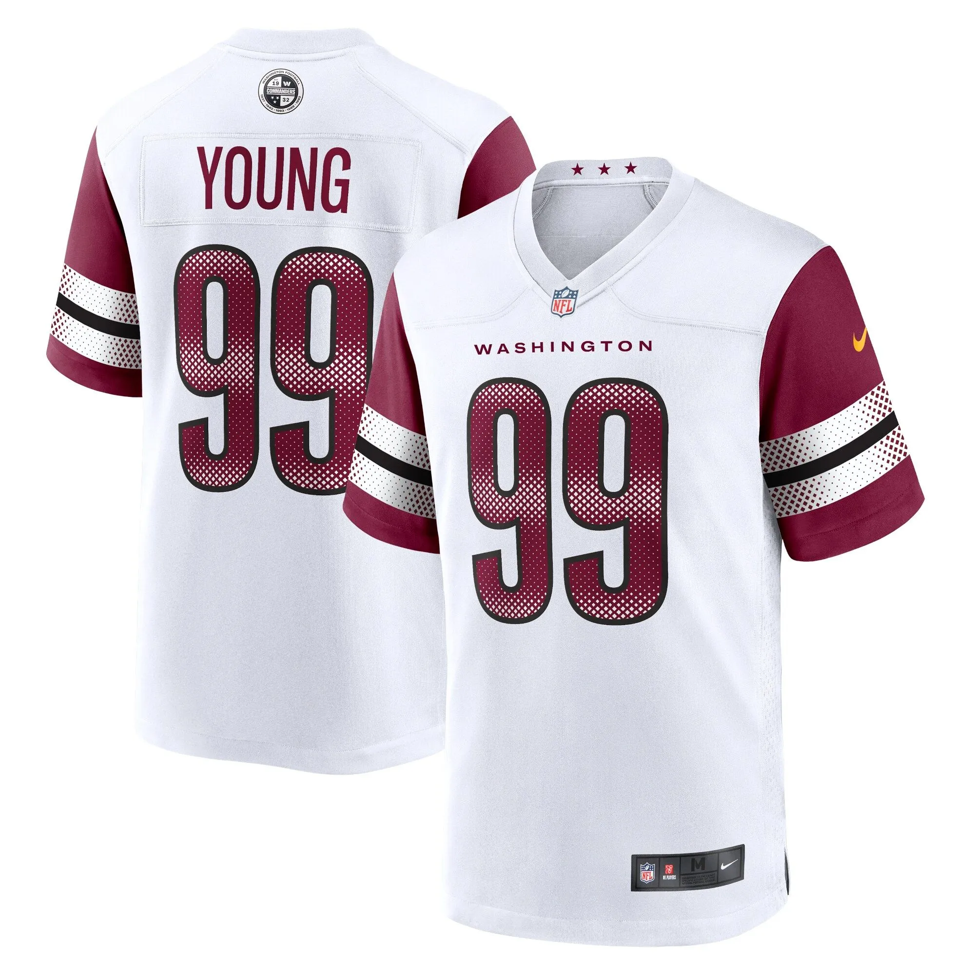 Chase Young Washington Commanders  Game Jersey - White