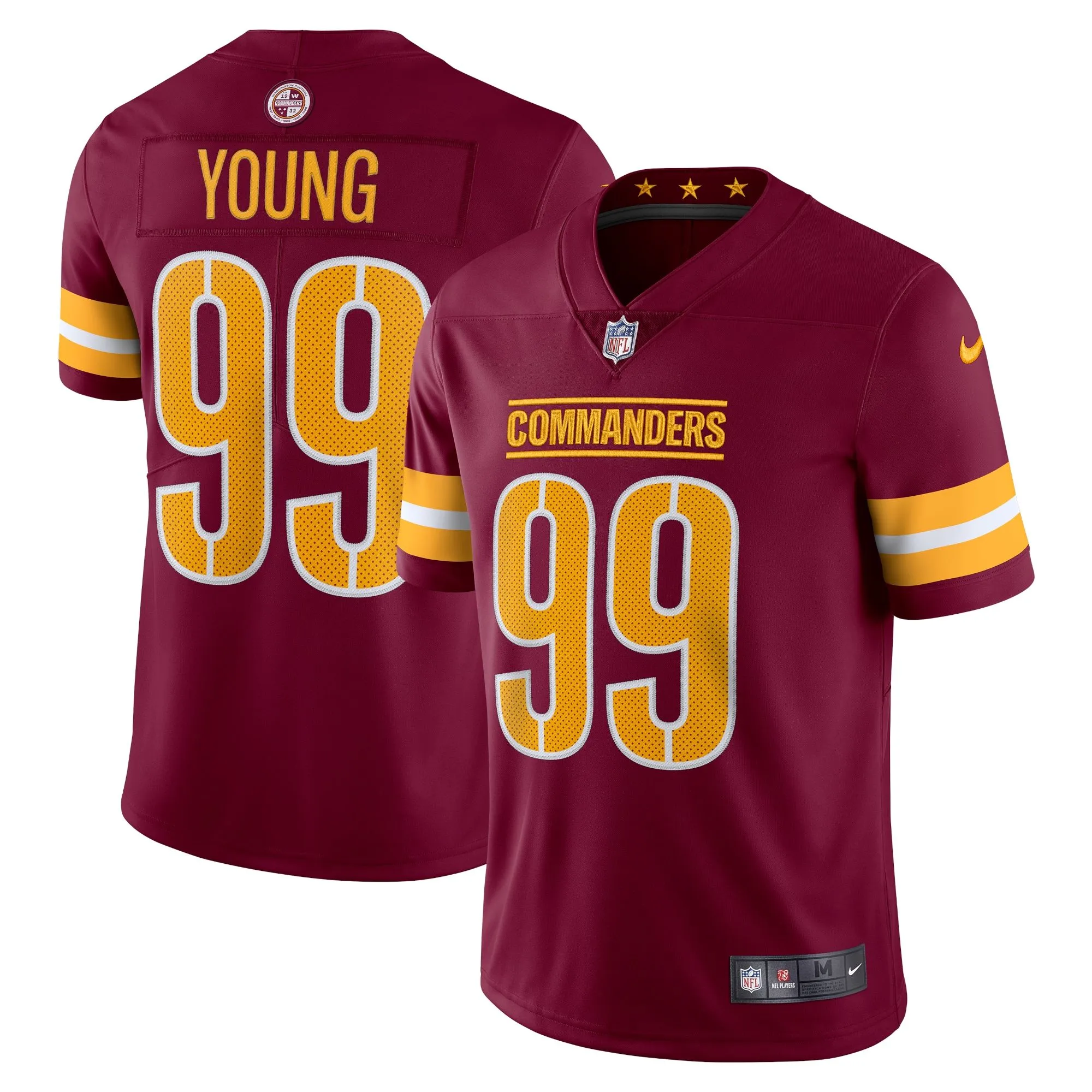 Chase Young Washington Commanders  Vapor Limited Jersey - Burgundy