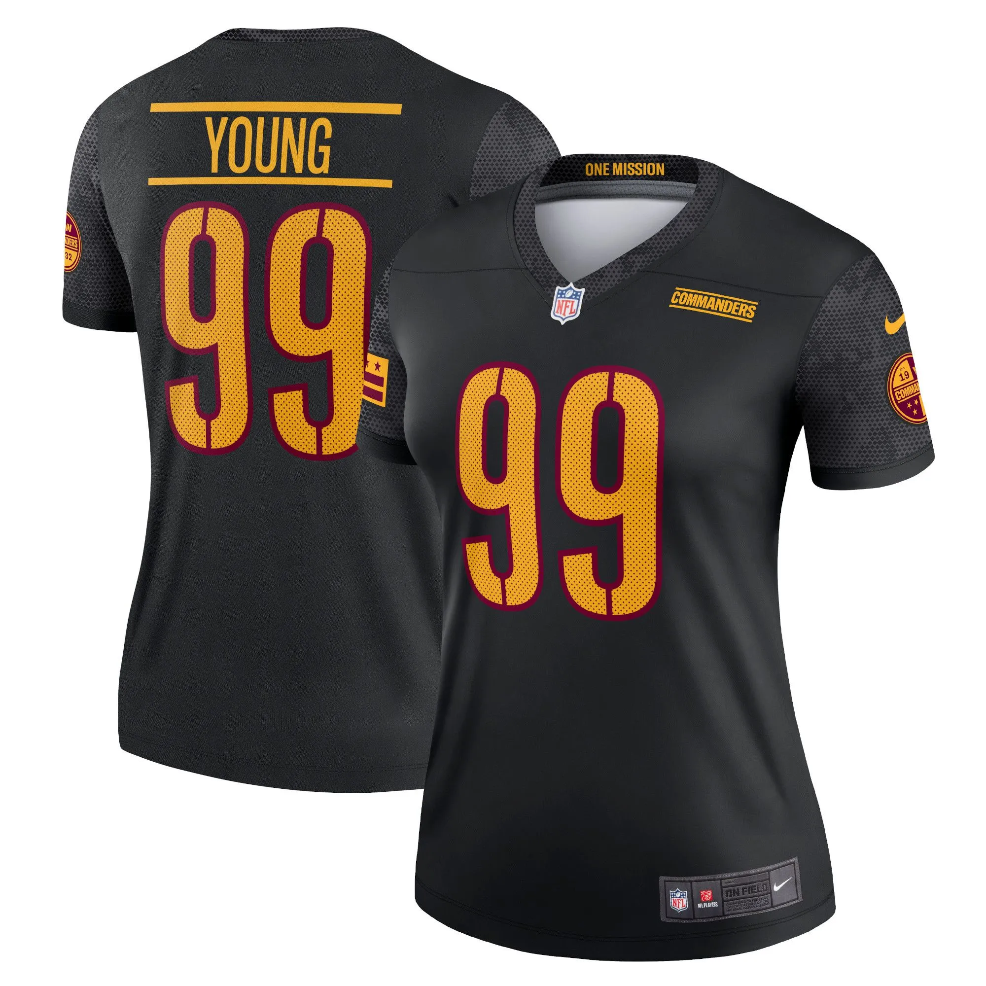 Chase Young Washington Commanders  Women's Alternate Legend Jersey - Black