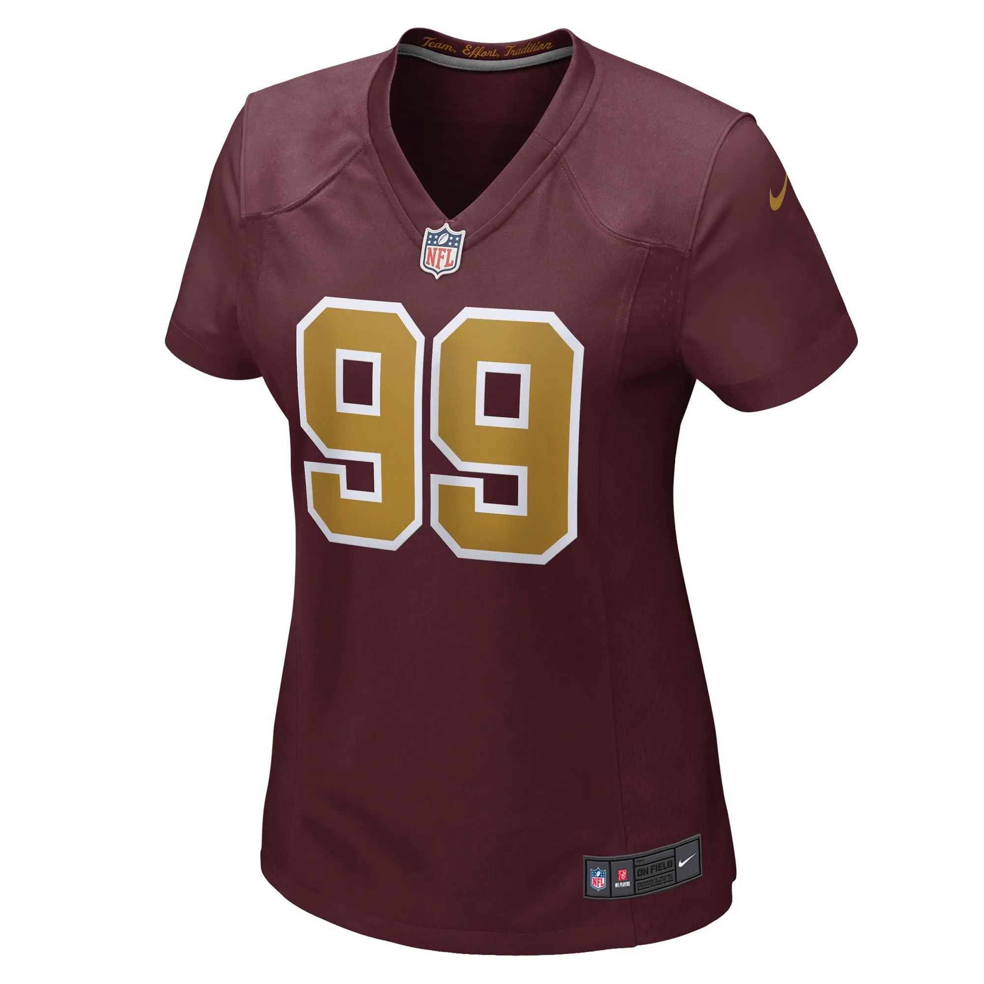 Chase Young Washington Football Team  Women's Alternate Game Jersey - Burgundy