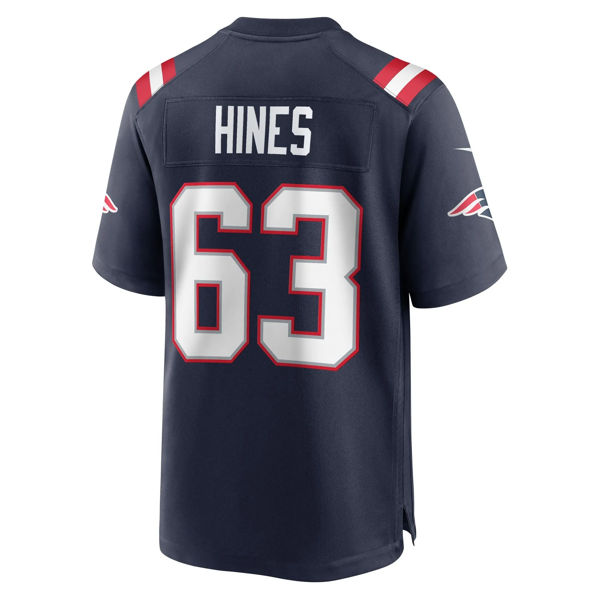 Chasen Hines New England Patriots  Game Player Jersey - Navy