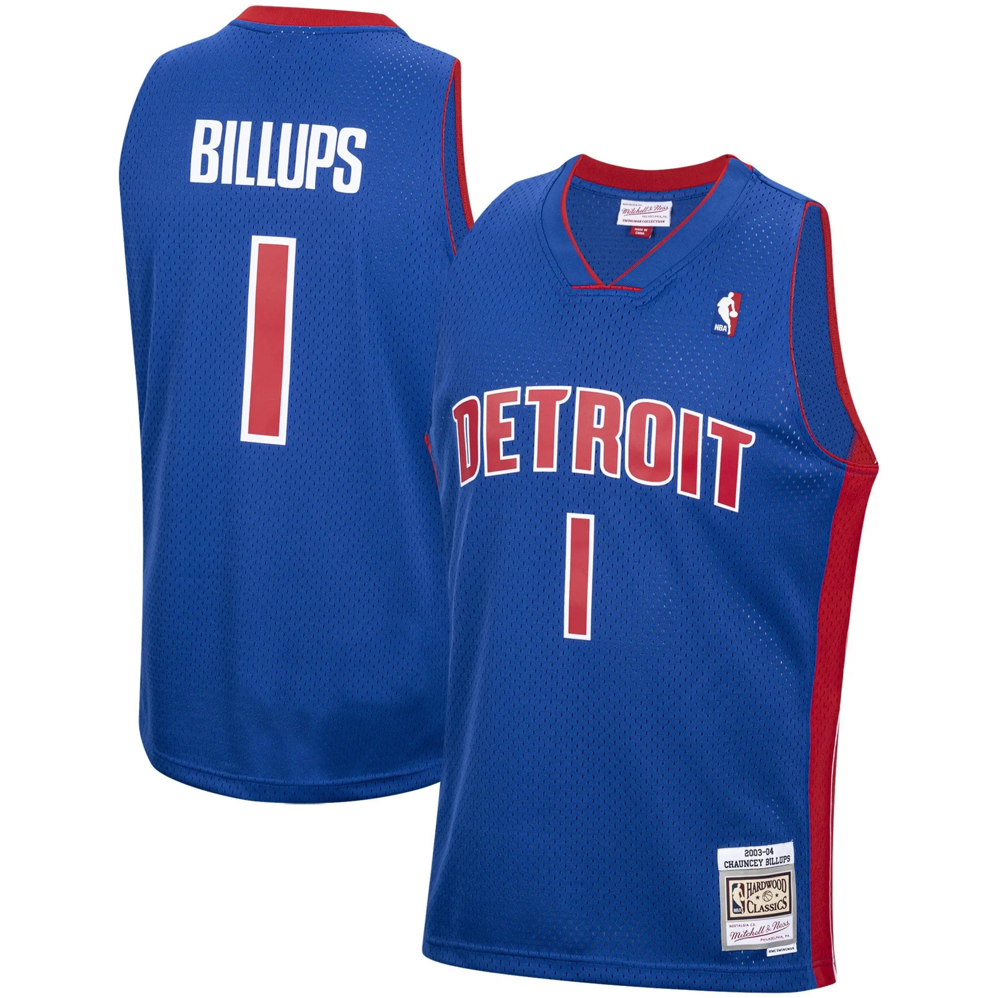 Chauncey Billups Detroit Pistons Mitchell & Ness 2003/04 Hardwood Classics Swingman Jersey - Royal