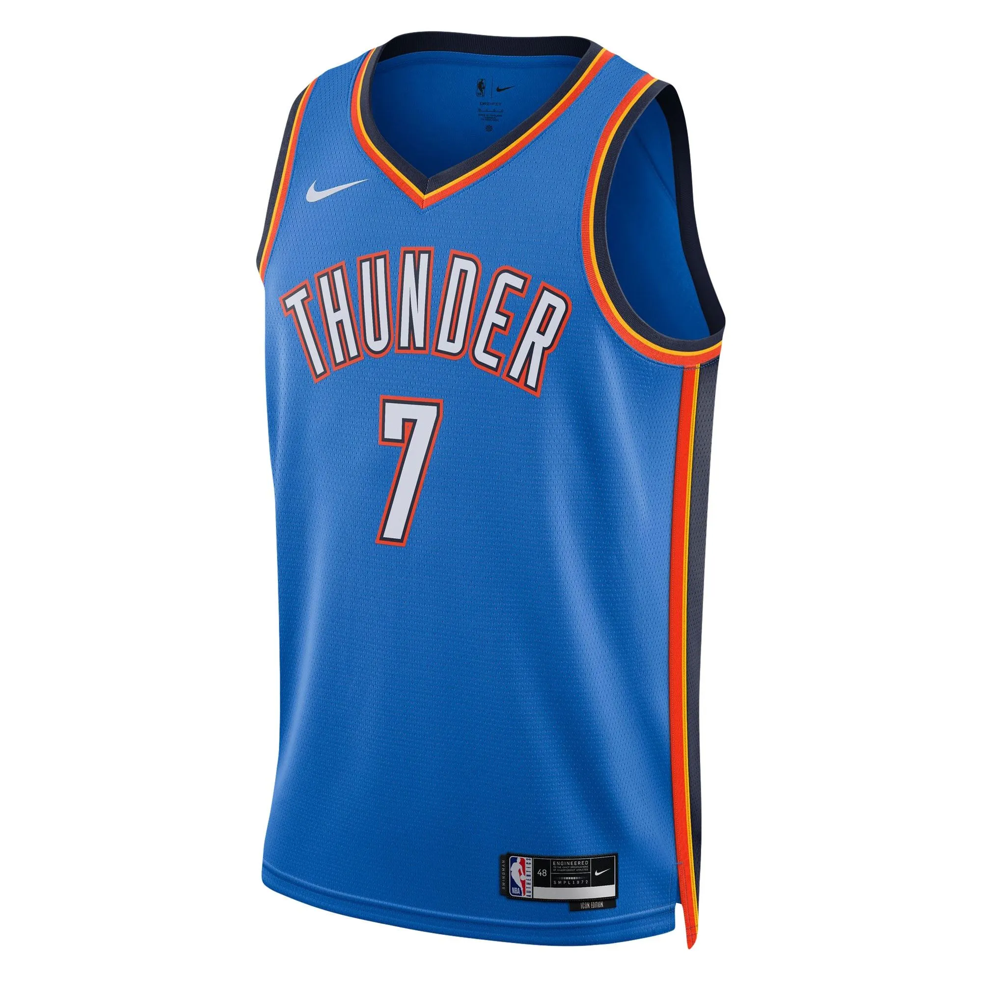 Chet Holmgren Oklahoma City Thunder  Unisex 2022 NBA Draft First Round Pick Player Swingman Jersey - Icon Edition - Blue