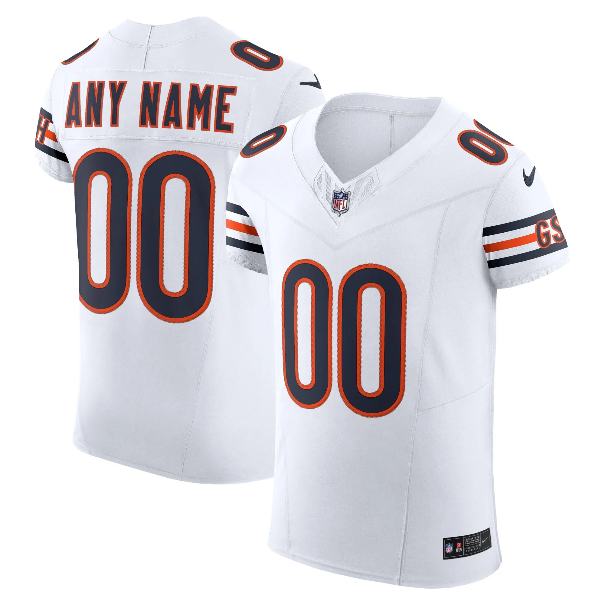 Chicago Bears   Vapor F.U.S.E. Elite Custom Jersey - White