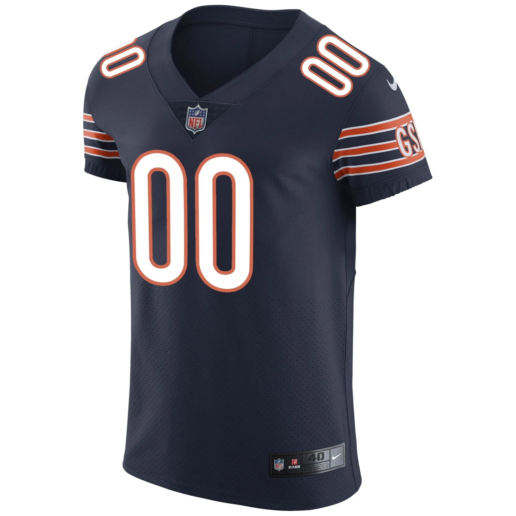 Chicago Bears  Vapor Untouchable Custom Elite Jersey - Navy