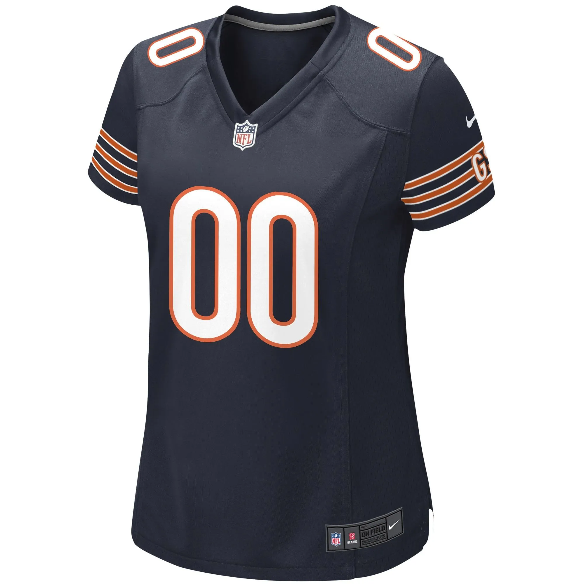 Chicago Bears  Women's Custom Game Jersey - Navy