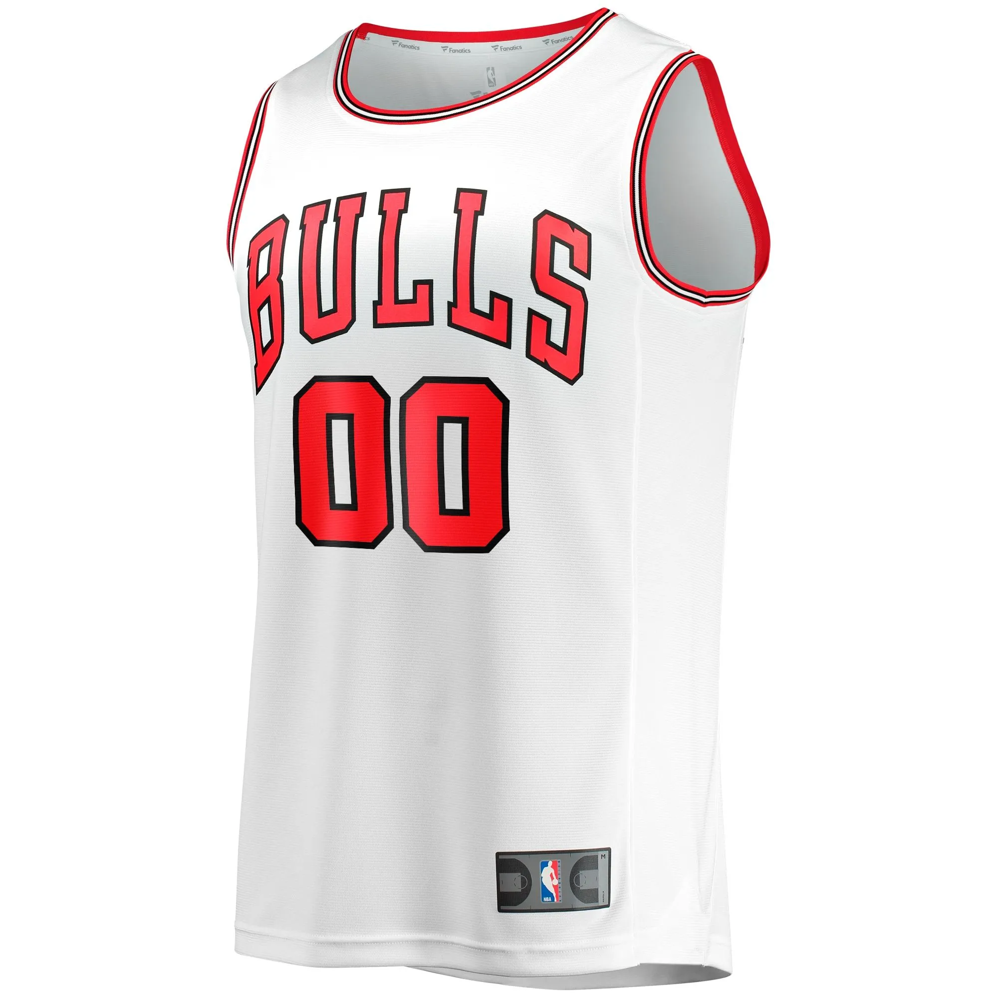 Chicago Bulls Fanatics Branded Fast Break Custom Replica Jersey - Association Edition - White