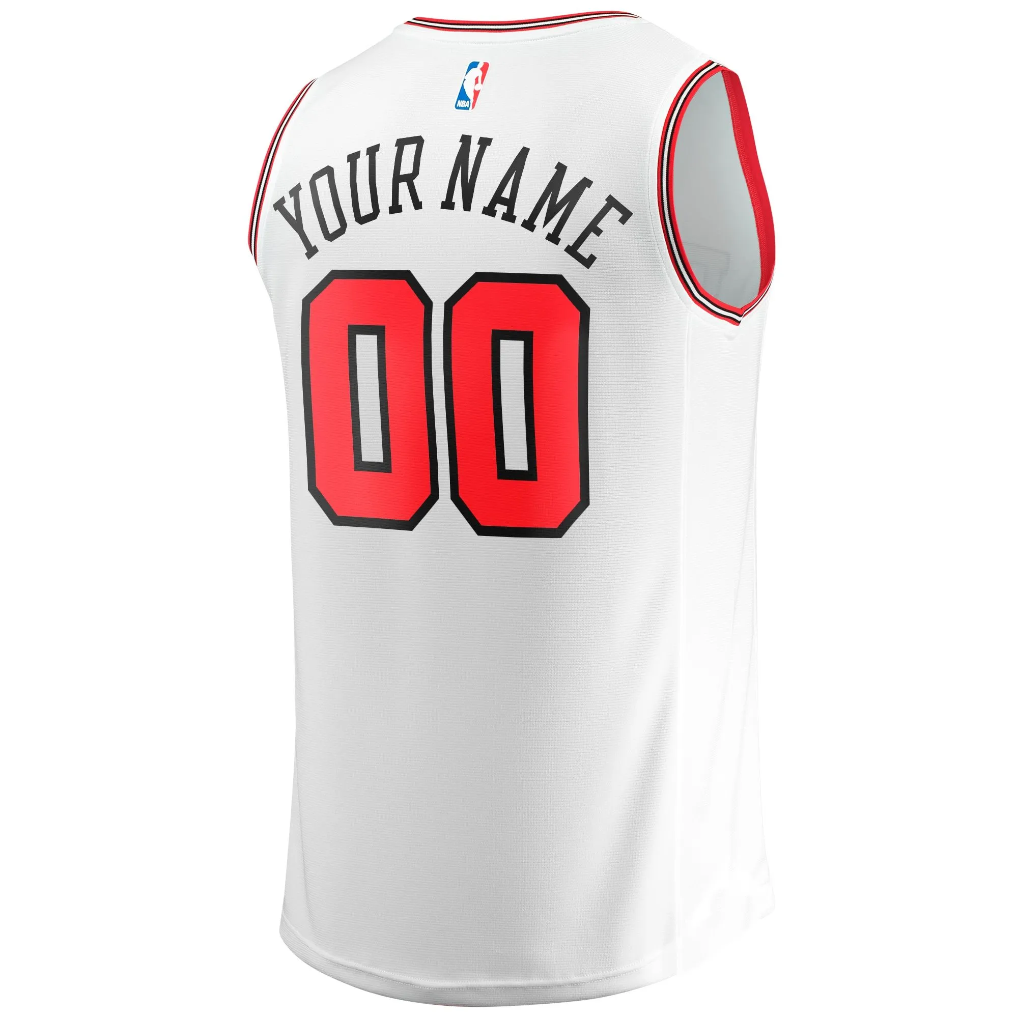 Chicago Bulls Fanatics Branded Fast Break Custom Replica Jersey - Association Edition - White