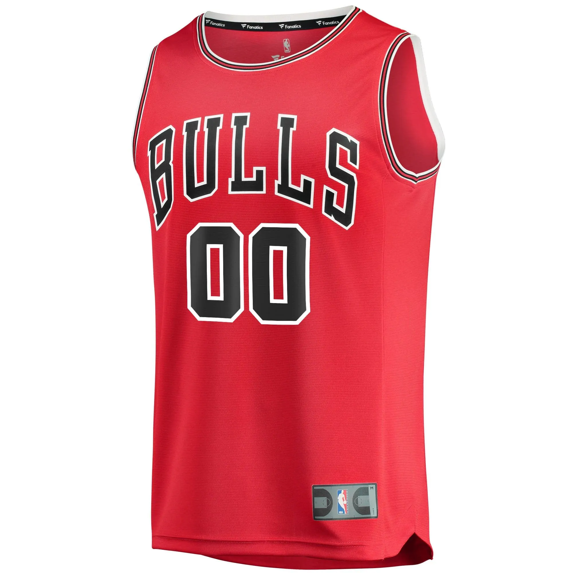 Chicago Bulls Fanatics Branded Youth Fast Break Custom Replica Jersey Red - Icon Edition