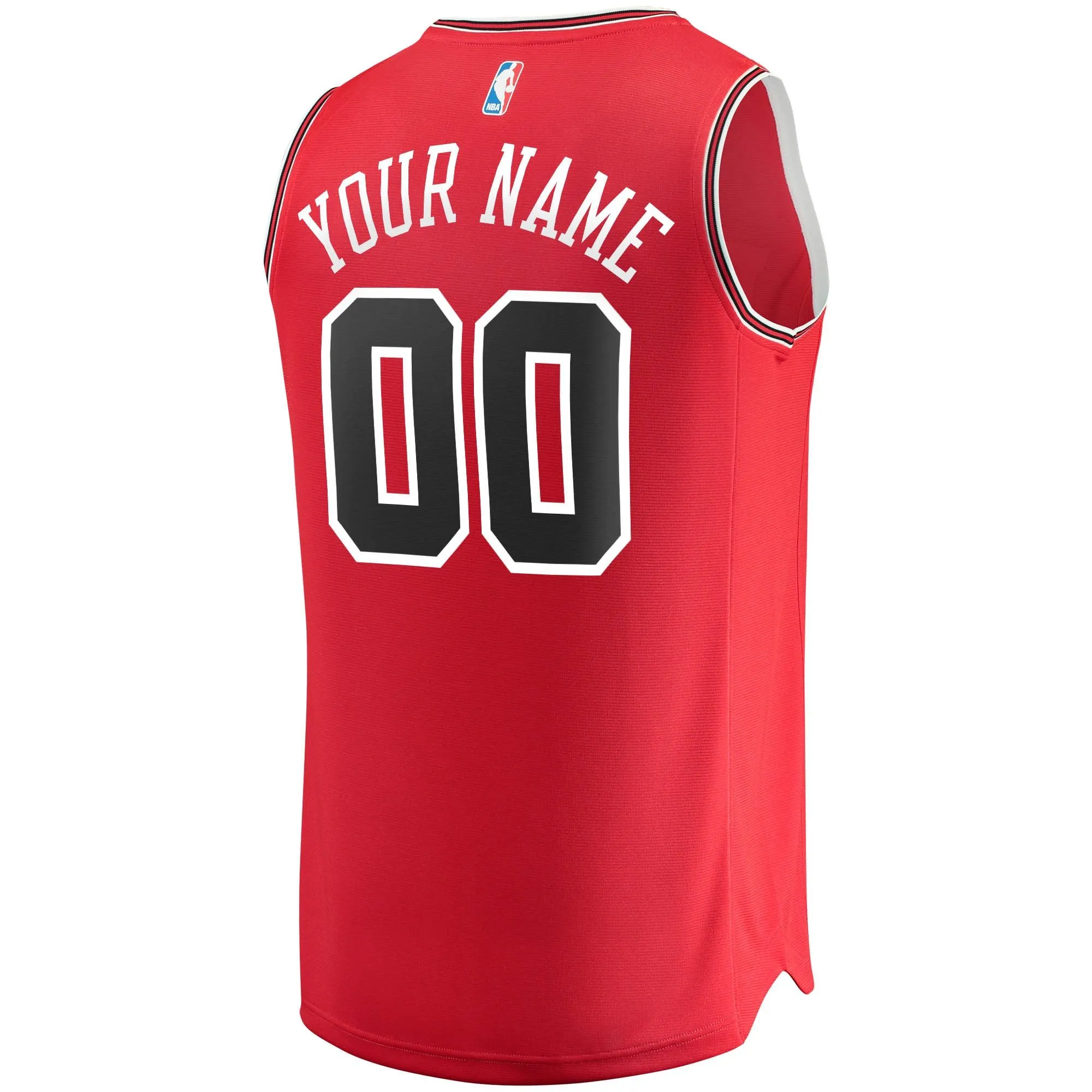 Chicago Bulls Fanatics Branded Youth Fast Break Custom Replica Jersey Red - Icon Edition