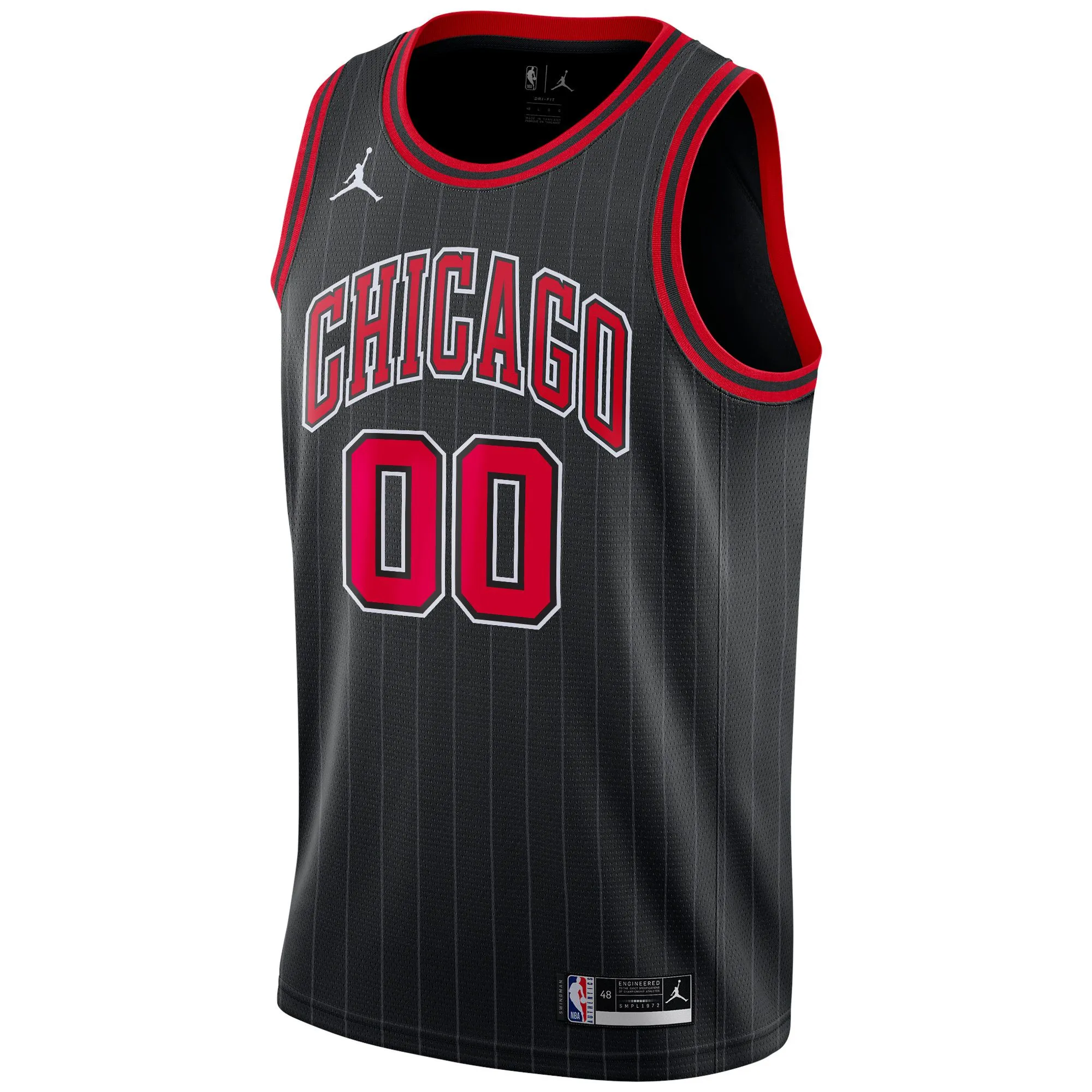 Chicago Bulls Jordan Brand Swingman Custom Jersey - Statement Edition - Black