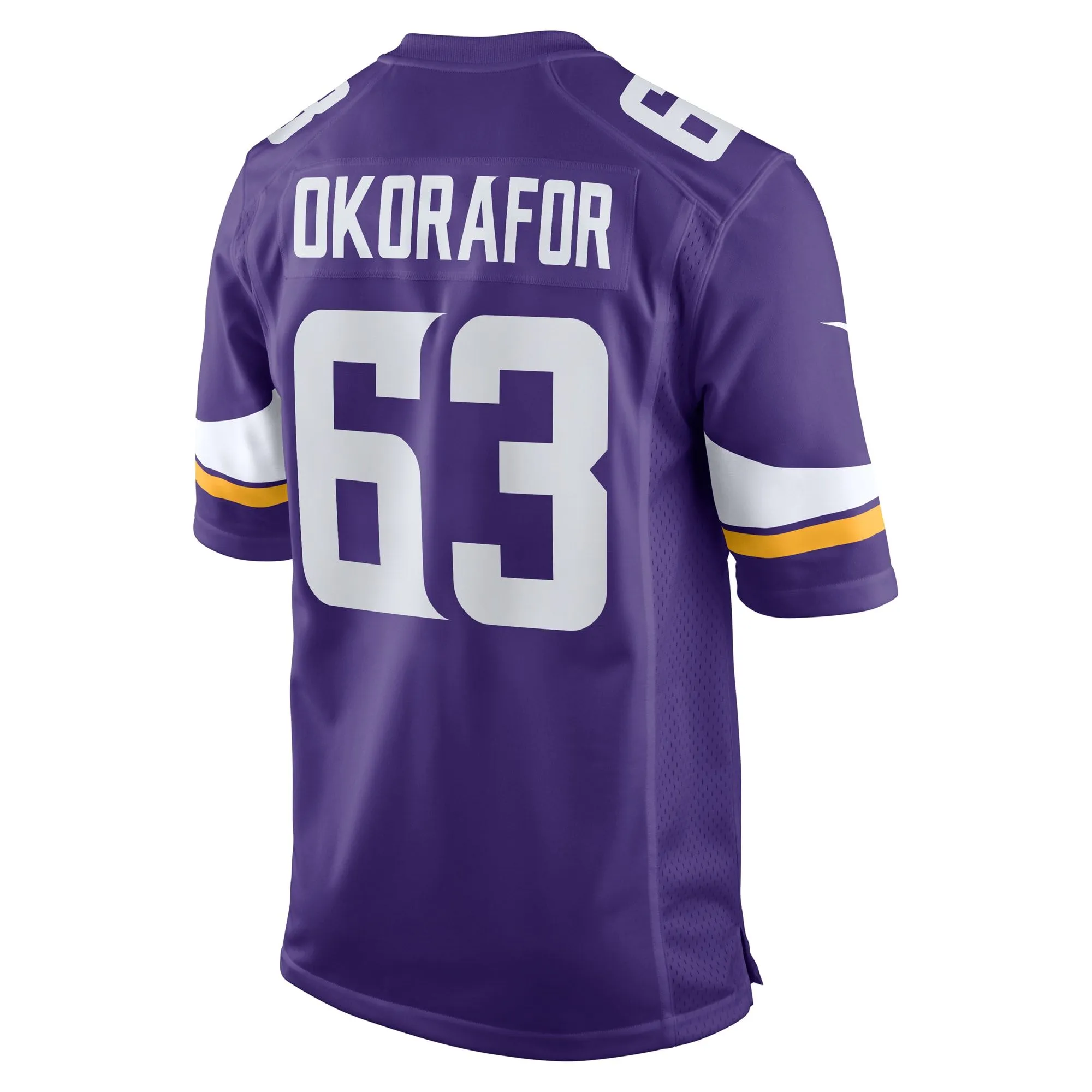 Chim Okorafor Minnesota Vikings  Team Game Jersey - Purple