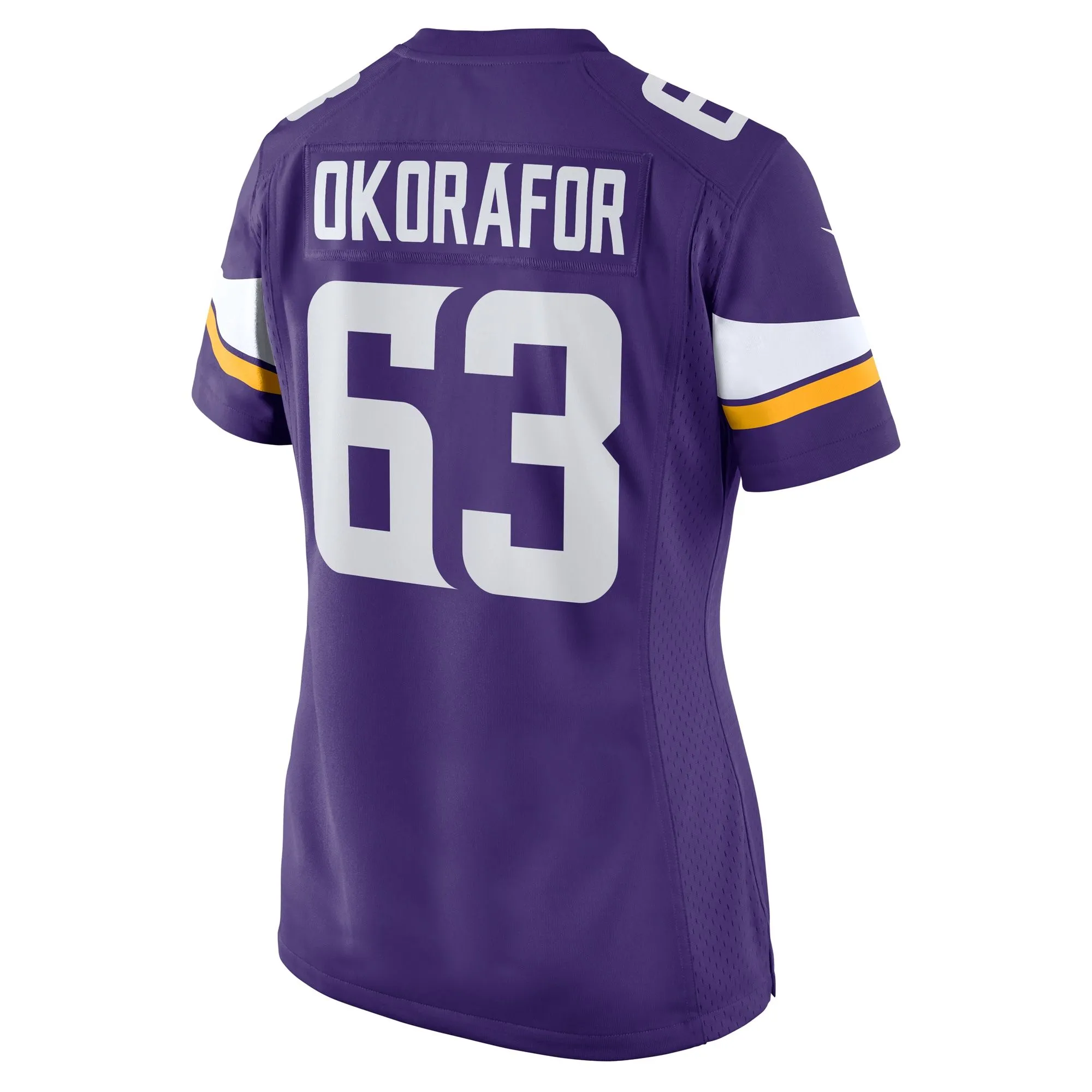 Chim Okorafor Minnesota Vikings  Women's Team Game Jersey - Purple