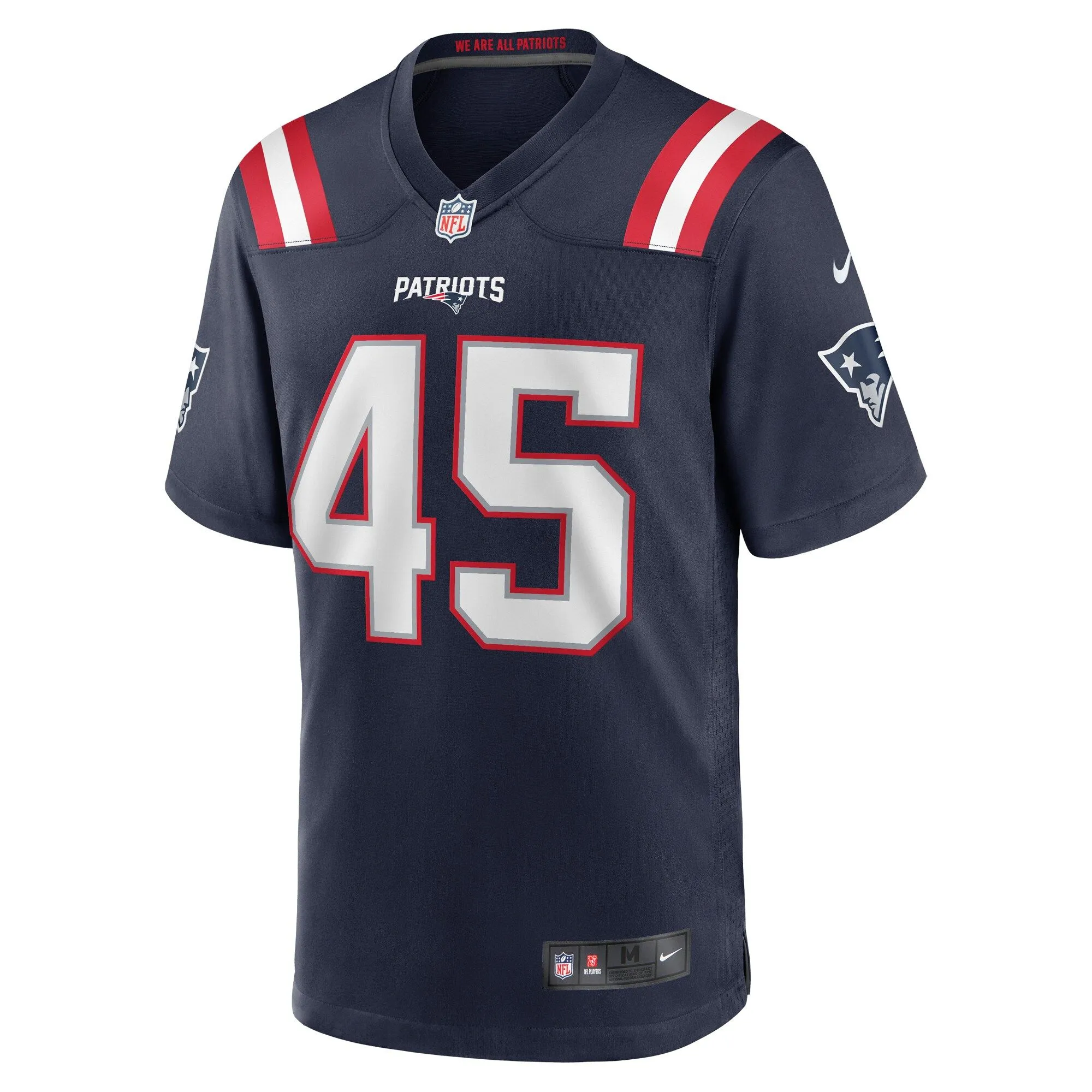 Chris Board New England Patriots  Game Player Jersey - Navy