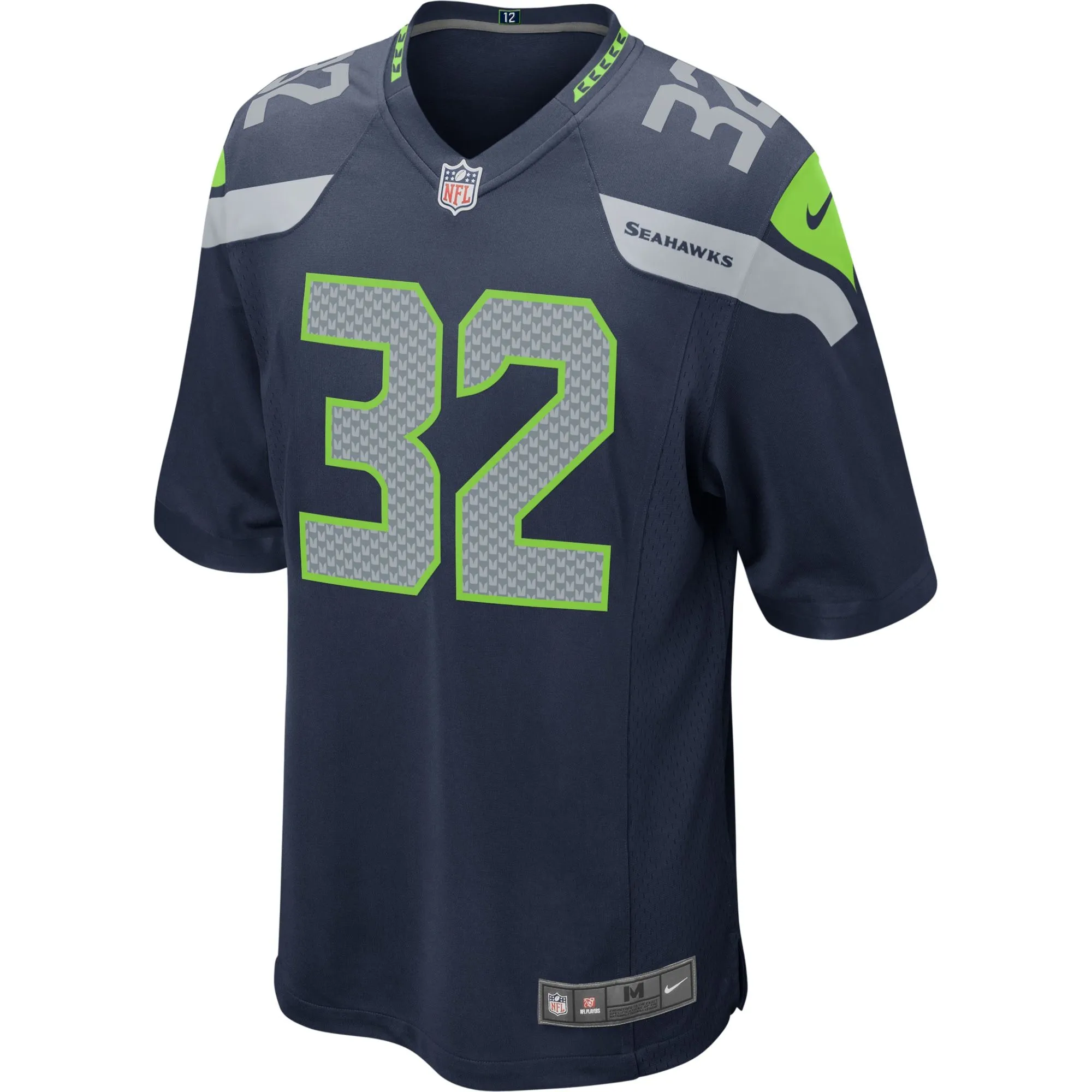 Chris Carson Seattle Seahawks  Game Player Jersey - Navy