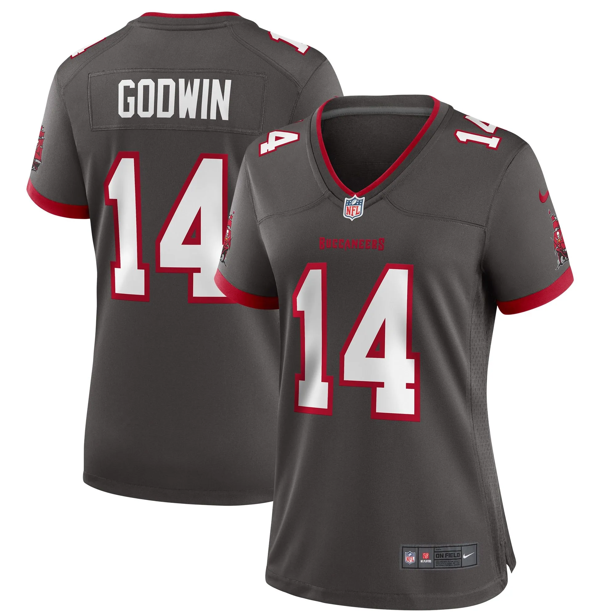 Chris Godwin Tampa Bay Buccaneers  Women's Alternate Game Jersey - Pewter