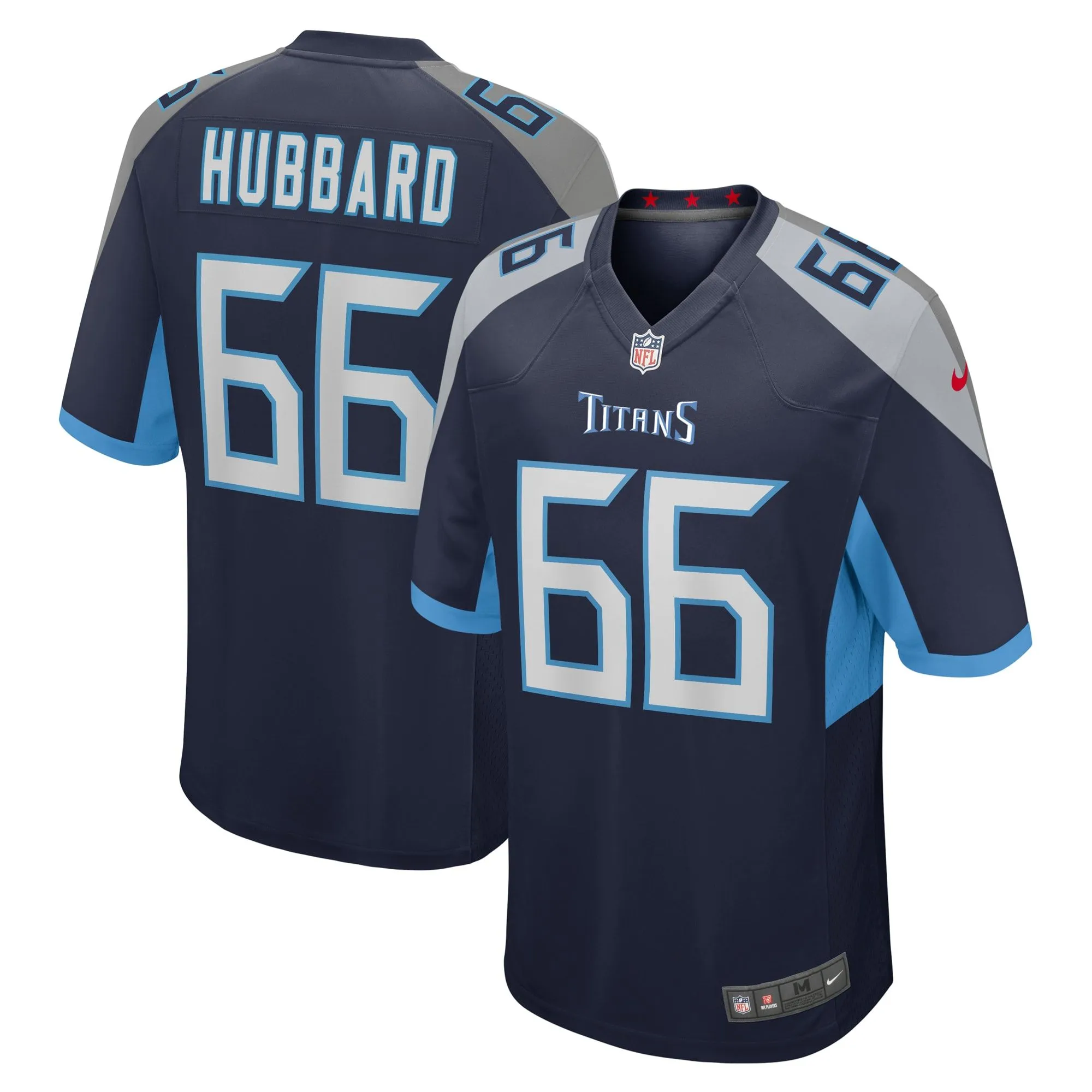 Chris Hubbard Tennessee Titans  Team Game Jersey -  Navy