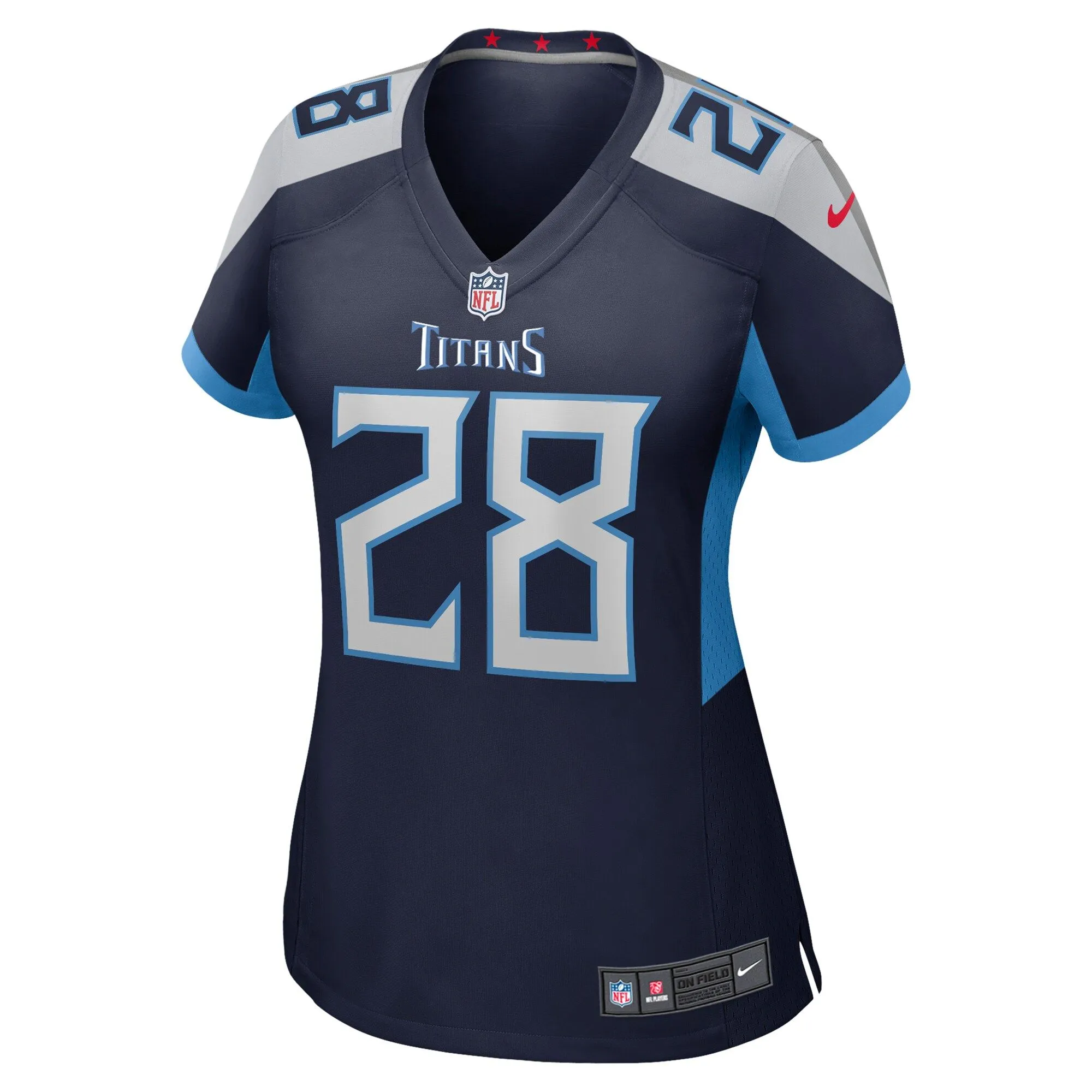 Chris Johnson Tennessee Titans Women's  Retired Player Game Jersey - Navy