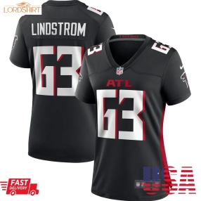 Chris Lindstrom Atlanta Falcons  Women's Game Jersey   Black