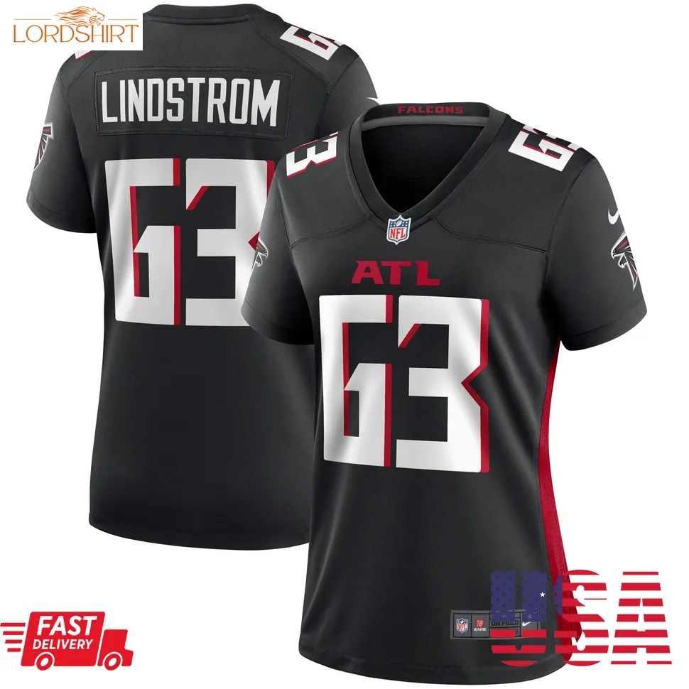 Chris Lindstrom Atlanta Falcons  Women's Team Game Jersey    Black