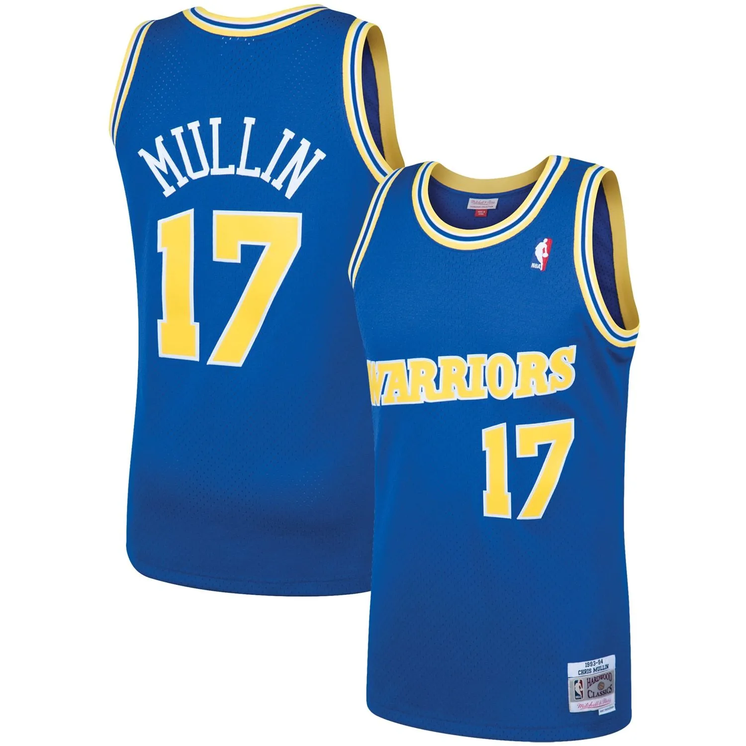 Chris Mullin Golden State Warriors Mitchell & Ness 1993/94 Hardwood Classics Swingman Jersey - Royal