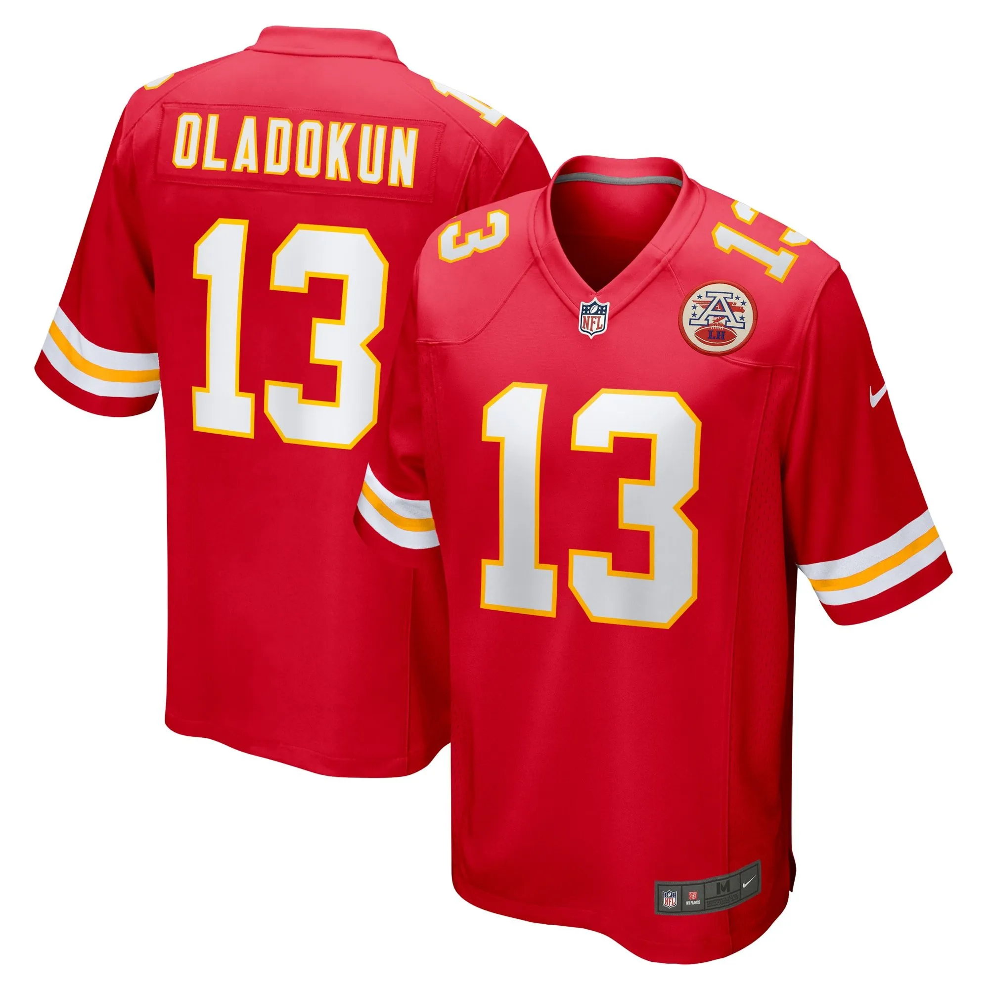 Chris Oladokun Kansas City Chiefs   Game Jersey -  Red