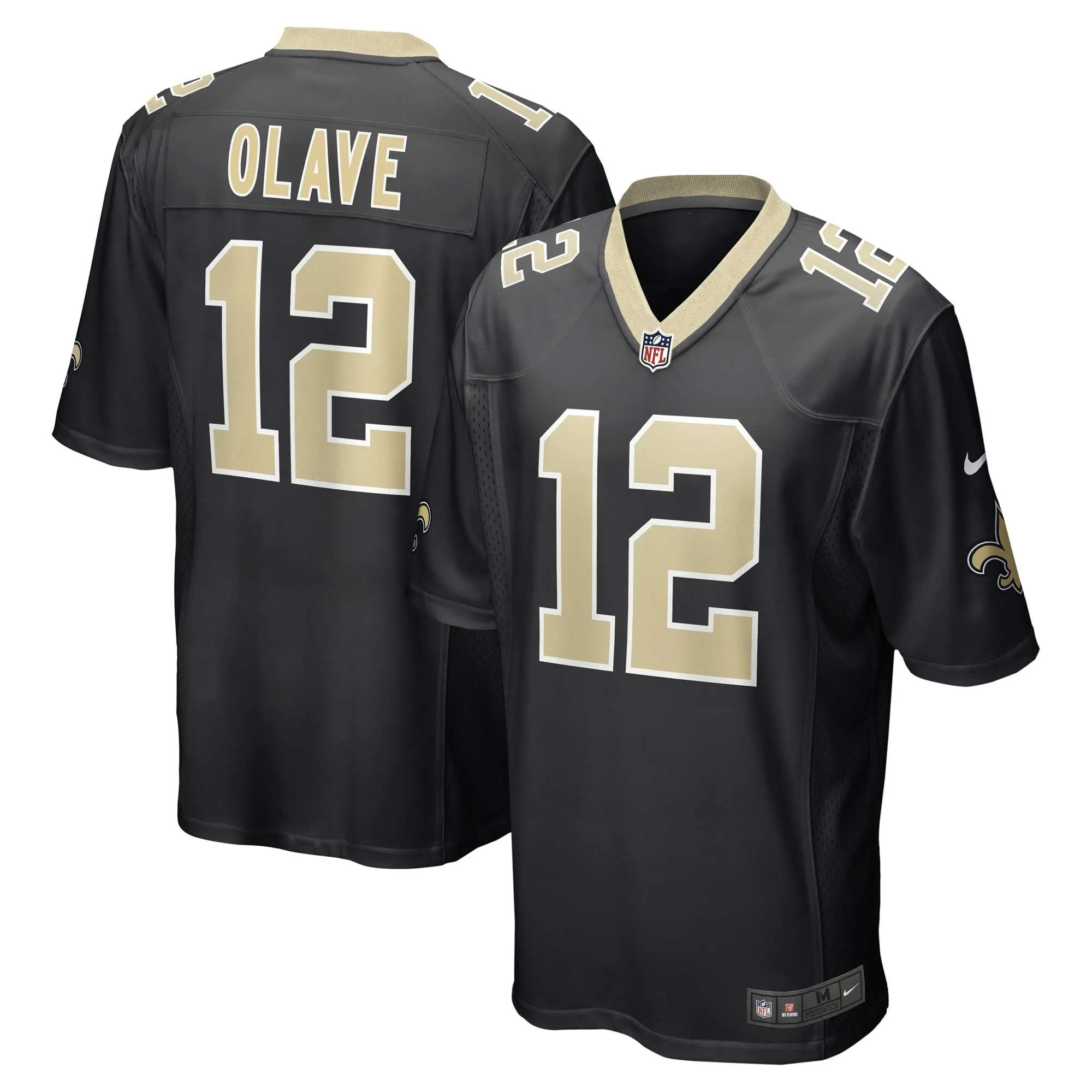 Chris Olave New Orleans Saints  Game Jersey - Black