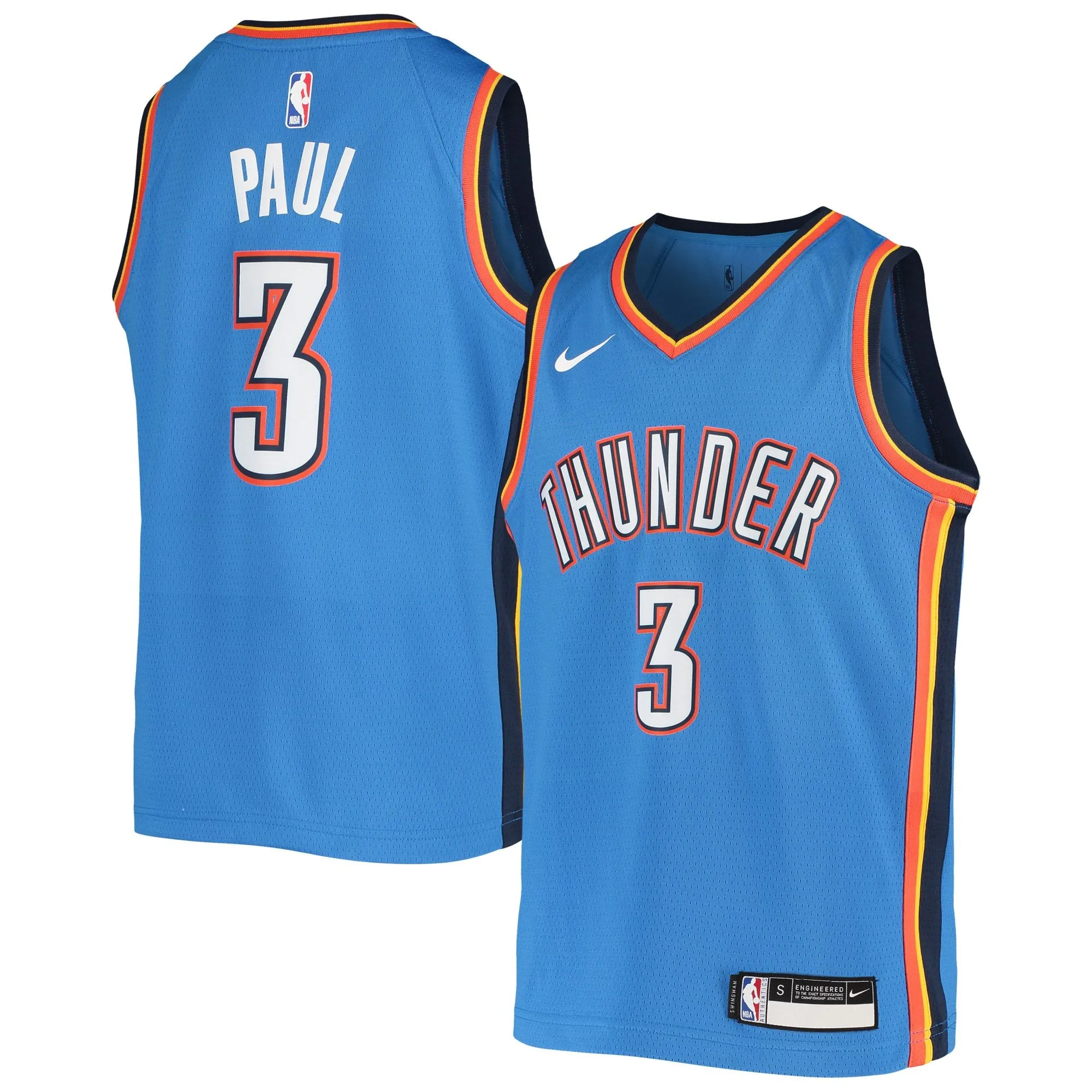 Chris Paul Oklahoma City Thunder  Youth Team Swingman Jersey - Blue