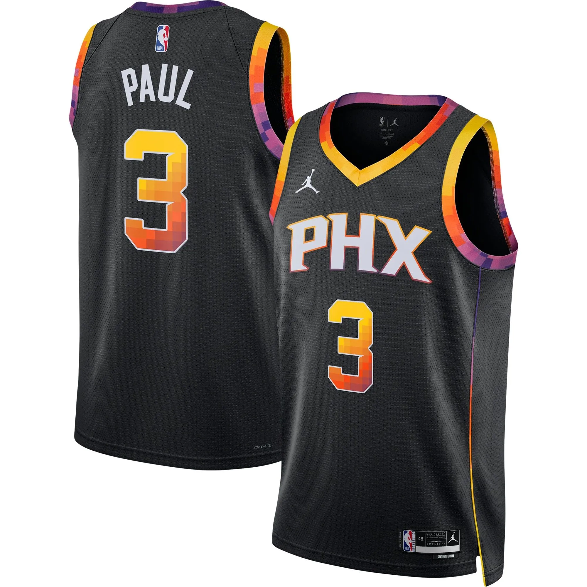 Chris Paul Phoenix Suns Jordan Brand Unisex Swingman Jersey - Statement Edition - Black