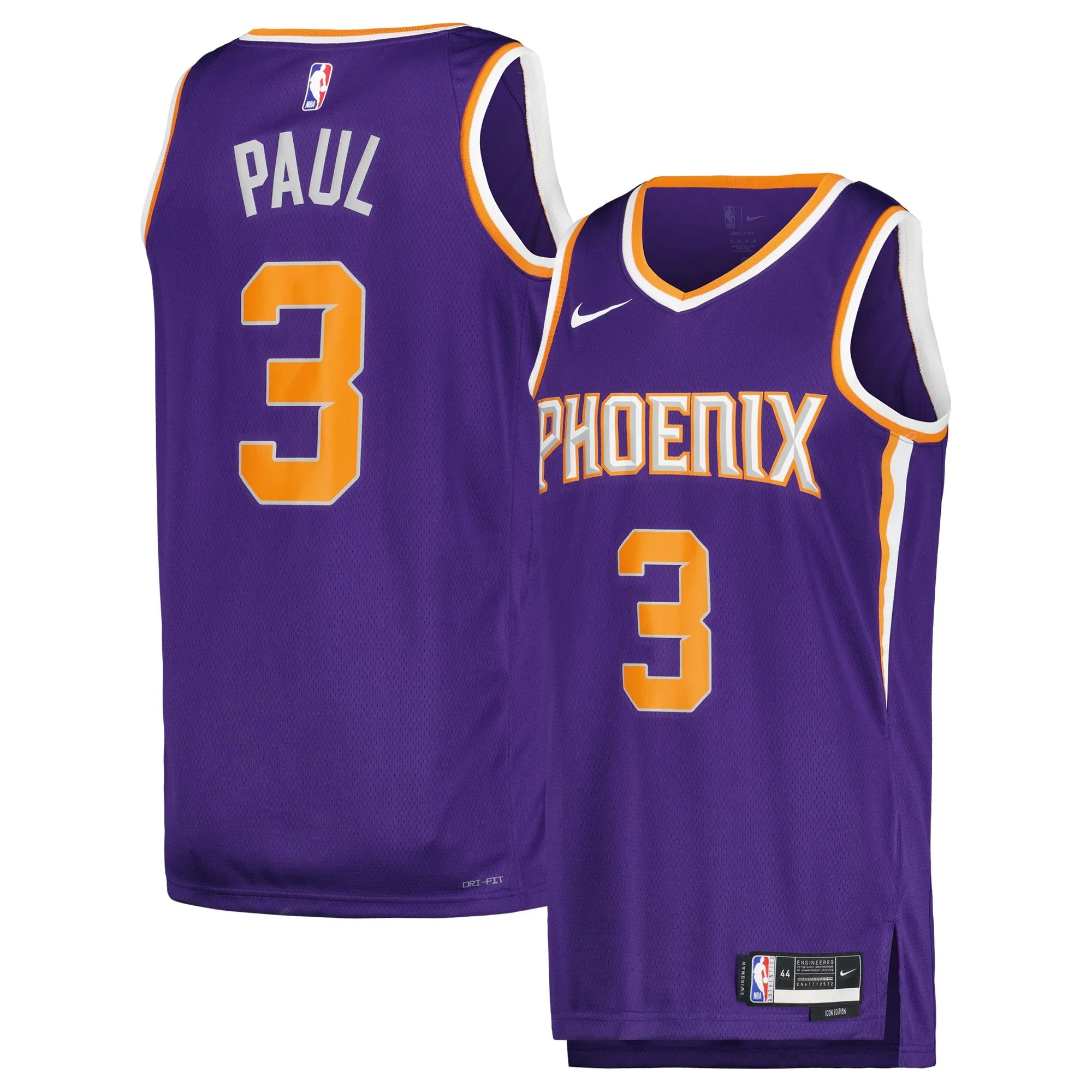 Chris Paul Phoenix Suns  Unisex Swingman Jersey - Icon Edition - Purple