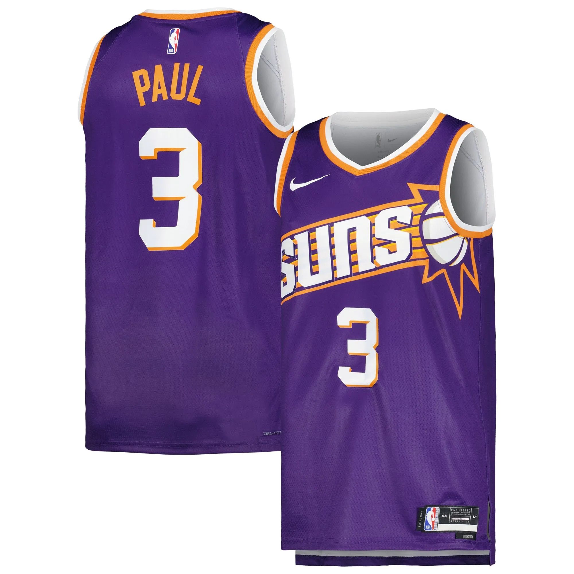 Chris Paul Phoenix Suns  Unisex Swingman Jersey - Icon Edition - Purple