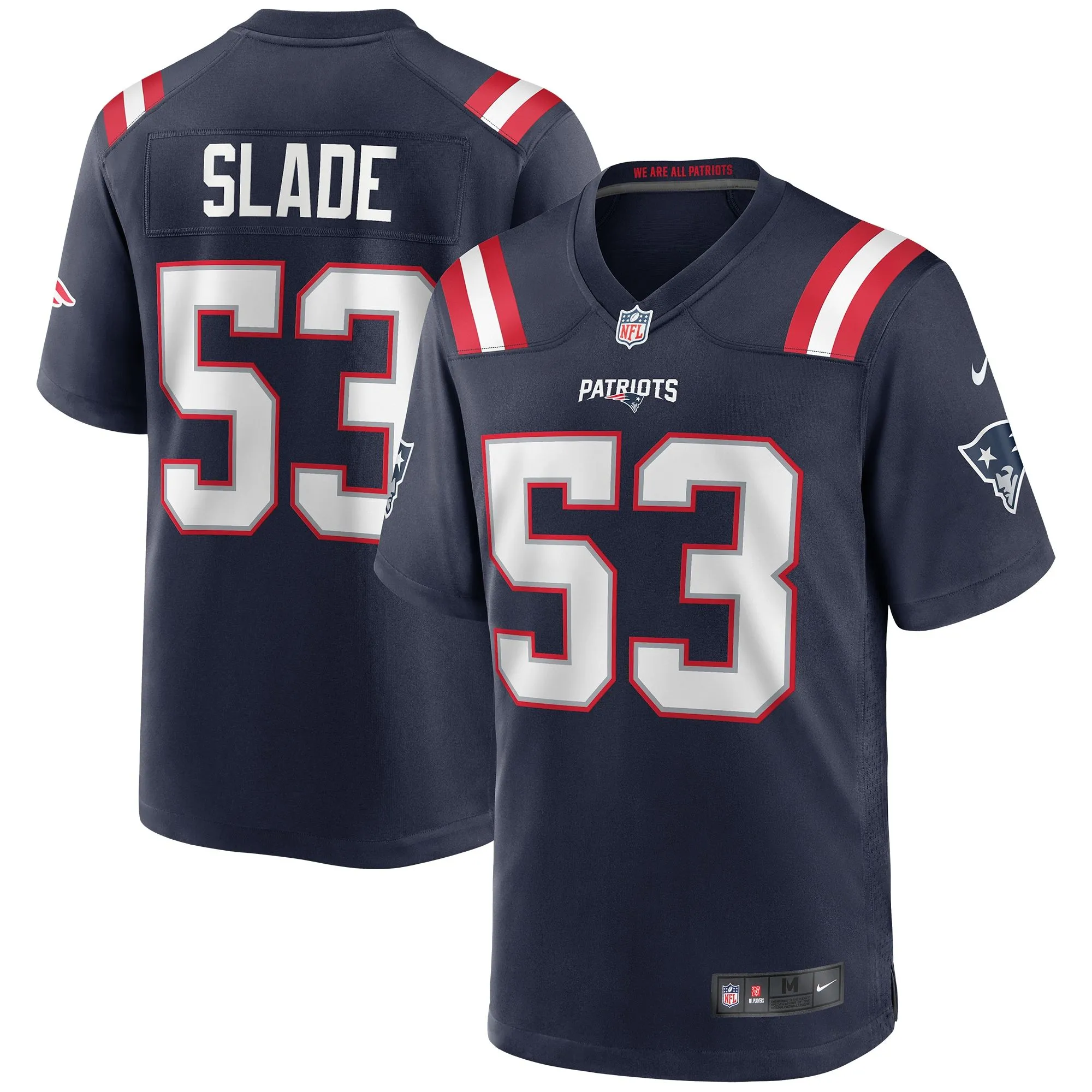 Chris Slade New England Patriots  Game Retired Player Jersey - Navy