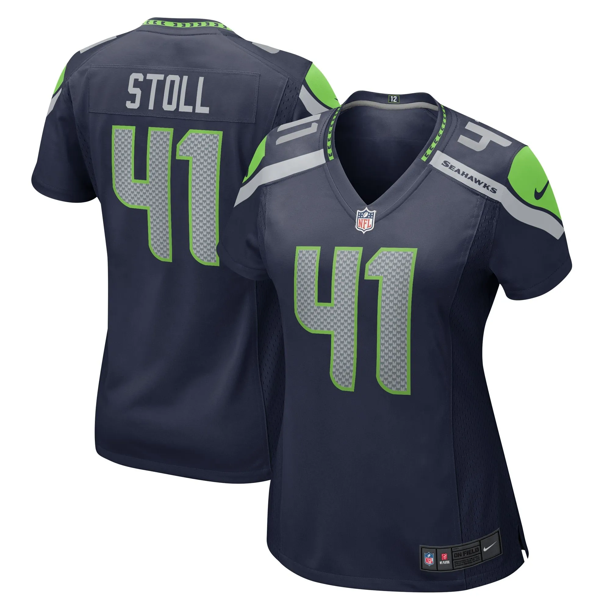 Chris Stoll Seattle Seahawks  Women's  Game Jersey - College Navy