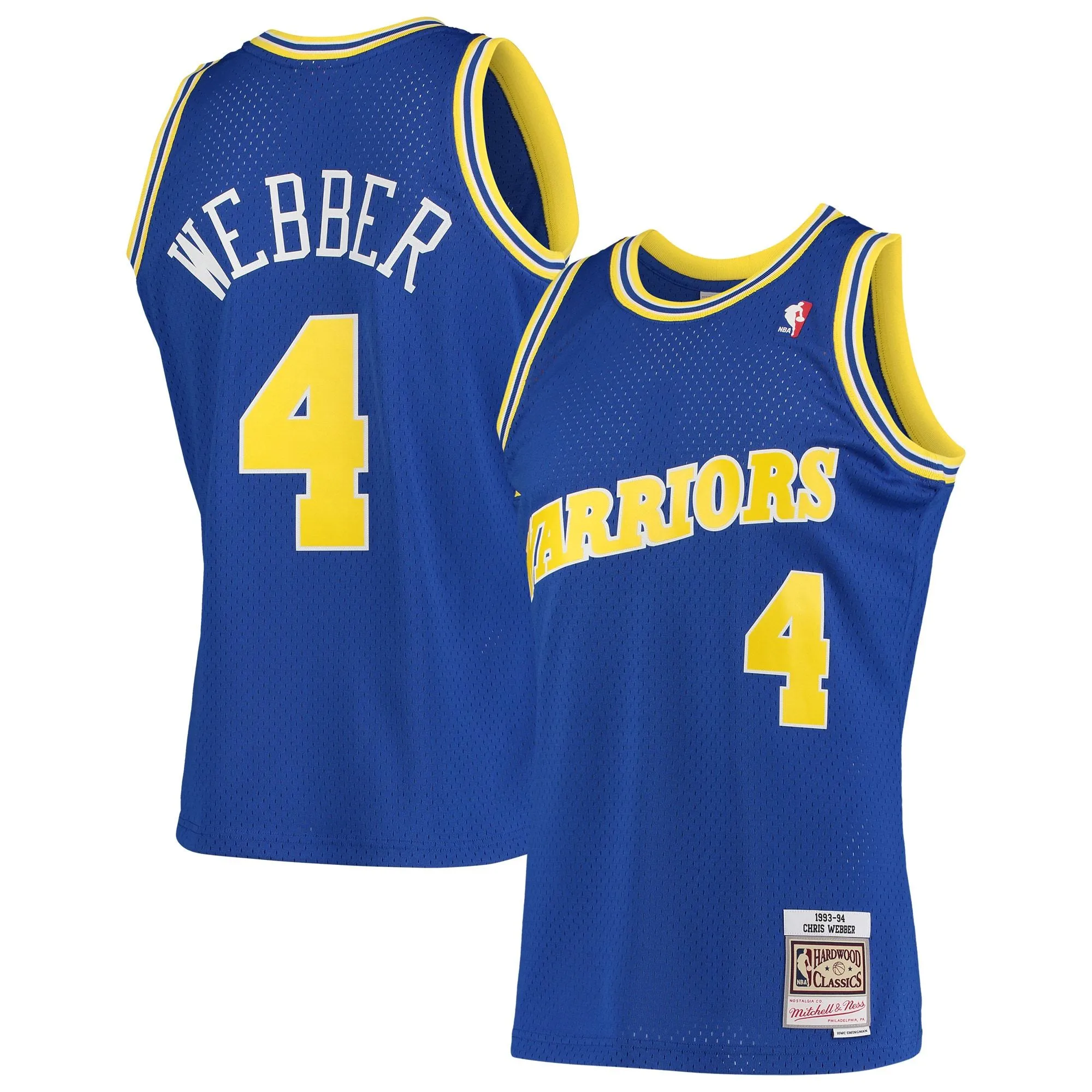 Chris Webber Golden State Warriors Mitchell & Ness 1993/94 Hardwood Classics Swingman Jersey - Royal