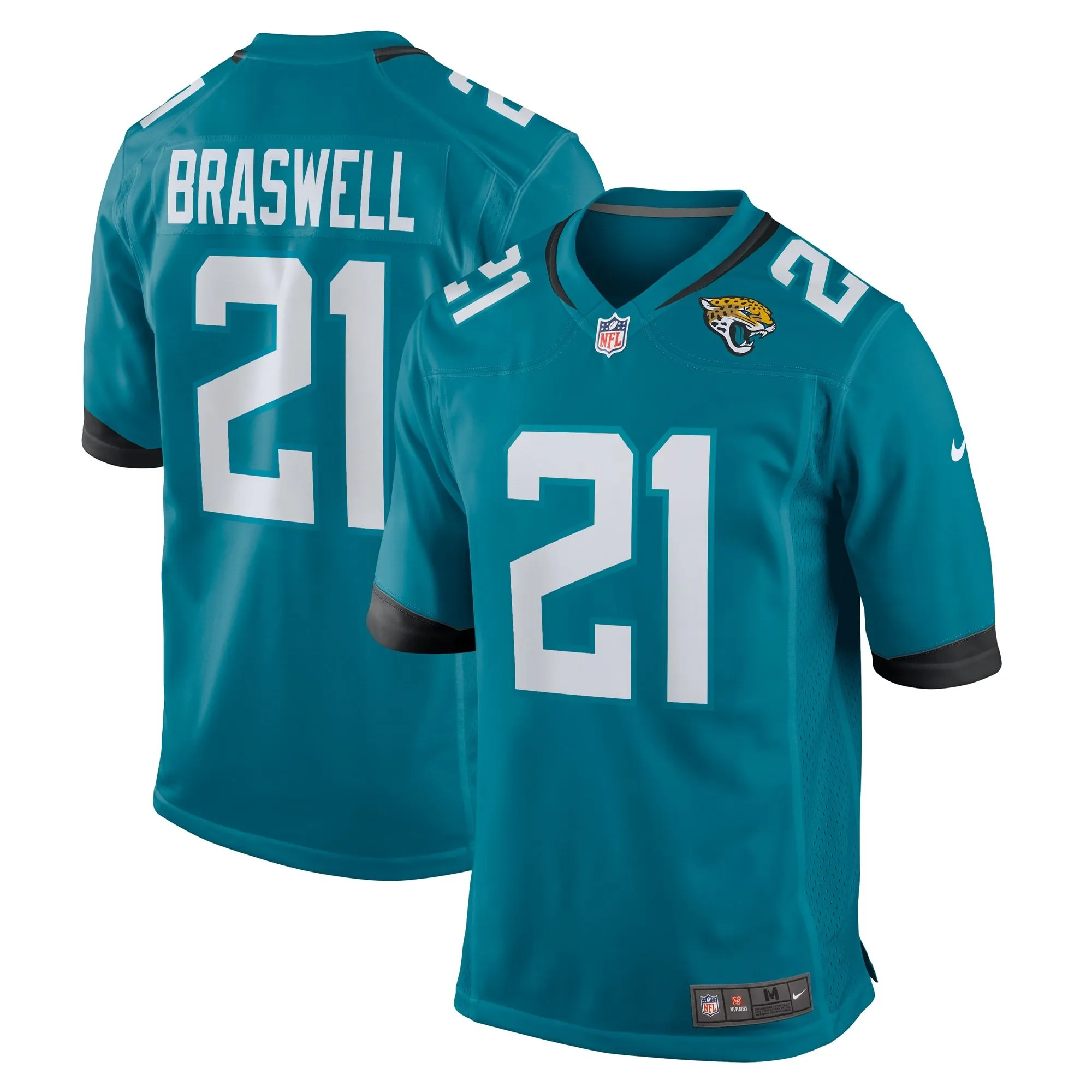 Christian Braswell Jacksonville Jaguars  Team Game Jersey -  Teal