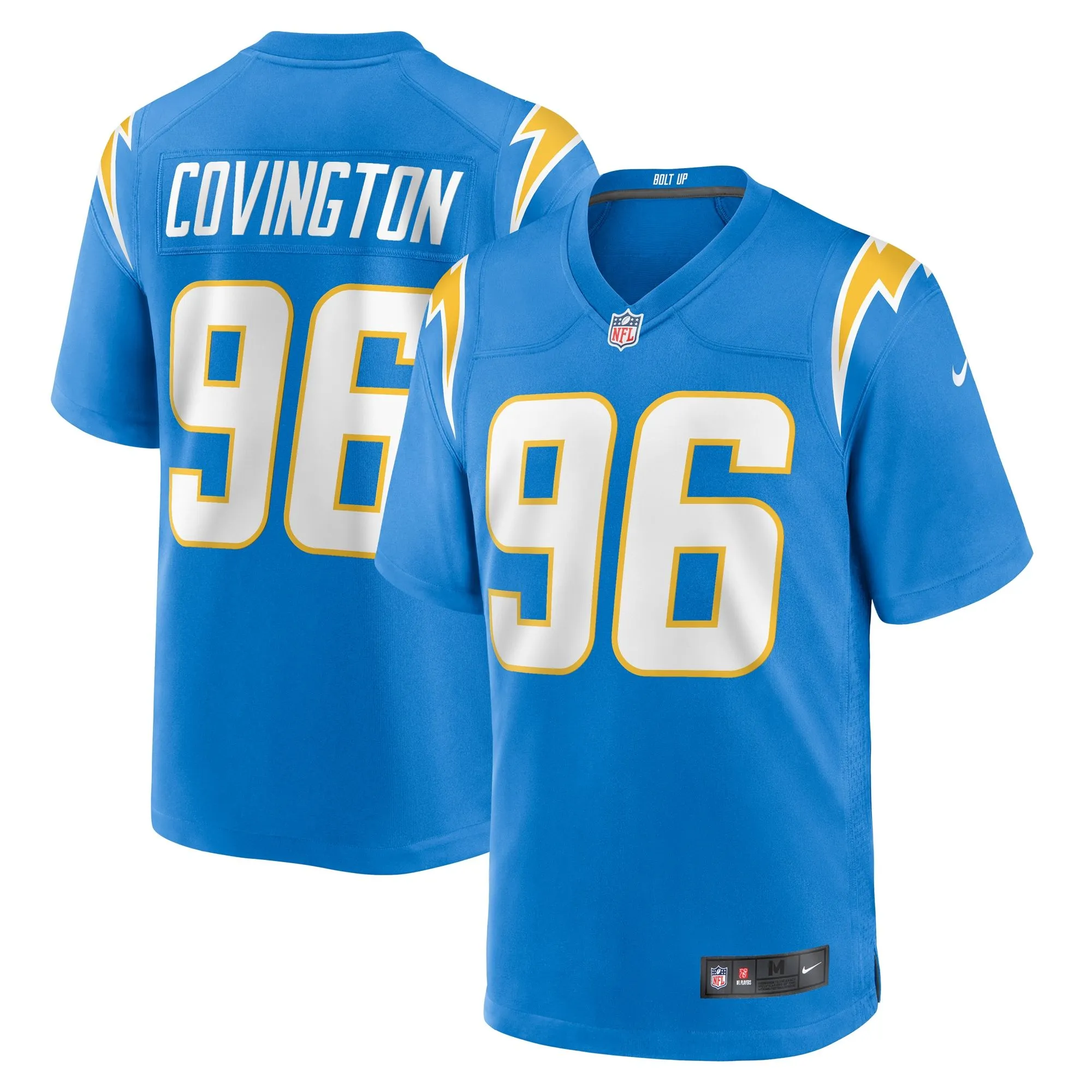 Christian Covington Los Angeles Chargers  Team Game Jersey -  Powder Blue