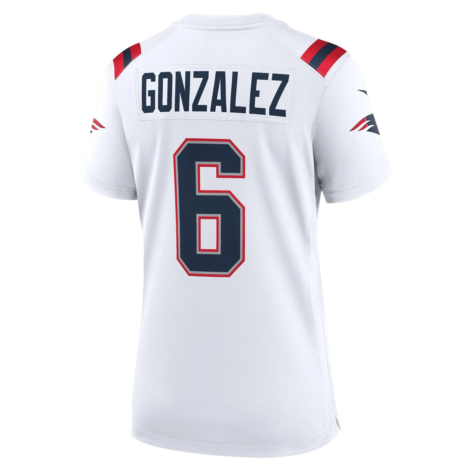 Christian Gonzalez New England Patriots  Women's  Game Jersey -  White