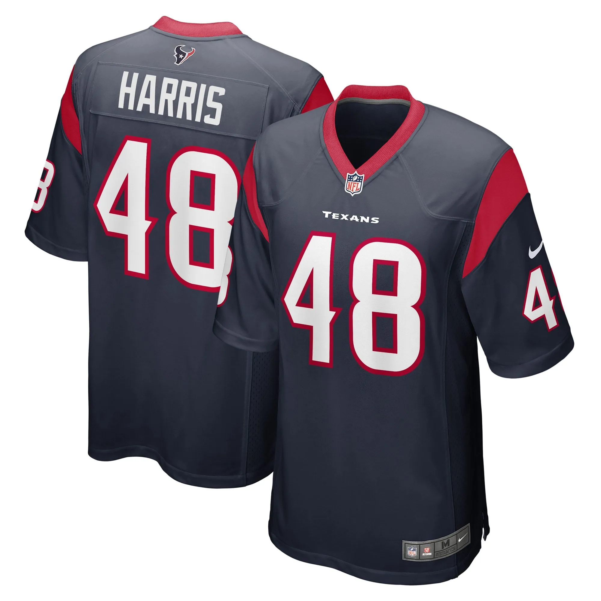 Christian Harris Houston Texans  Game Player Jersey - Navy