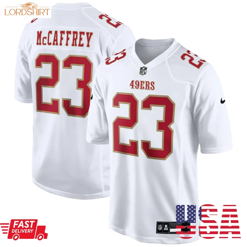 Christian Mccaffrey San Francisco 49Ers  Fashion Game Jersey   Tundra White