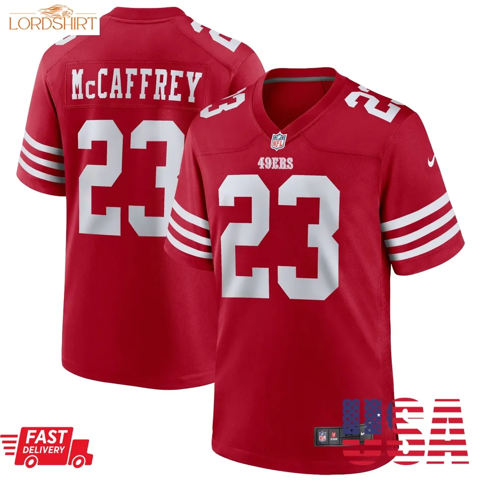 Christian Mccaffrey San Francisco 49Ers Game Player Jersey   Scarlet