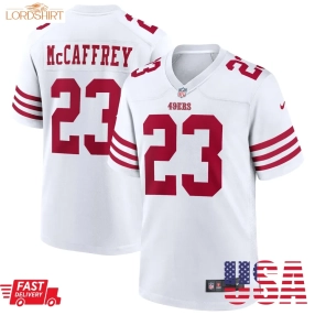 Christian Mccaffrey San Francisco 49Ers Game Player Jersey   White