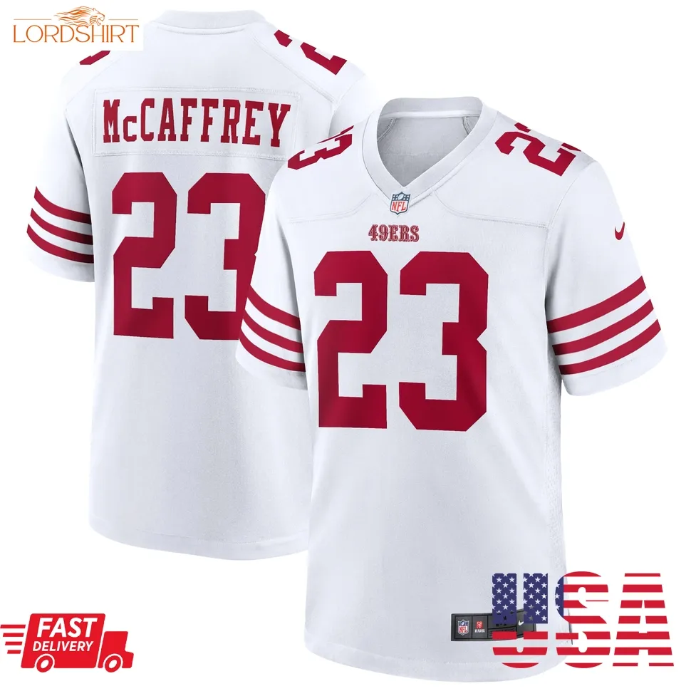 Christian Mccaffrey San Francisco 49Ers Game Player Jersey   White