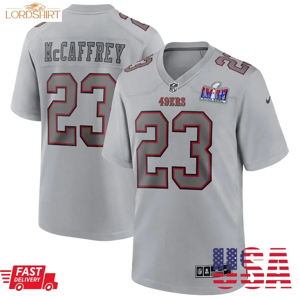 Christian Mccaffrey San Francisco 49Ers  Super Bowl Lviii Atmosphere Fashion Game Jersey   Gray